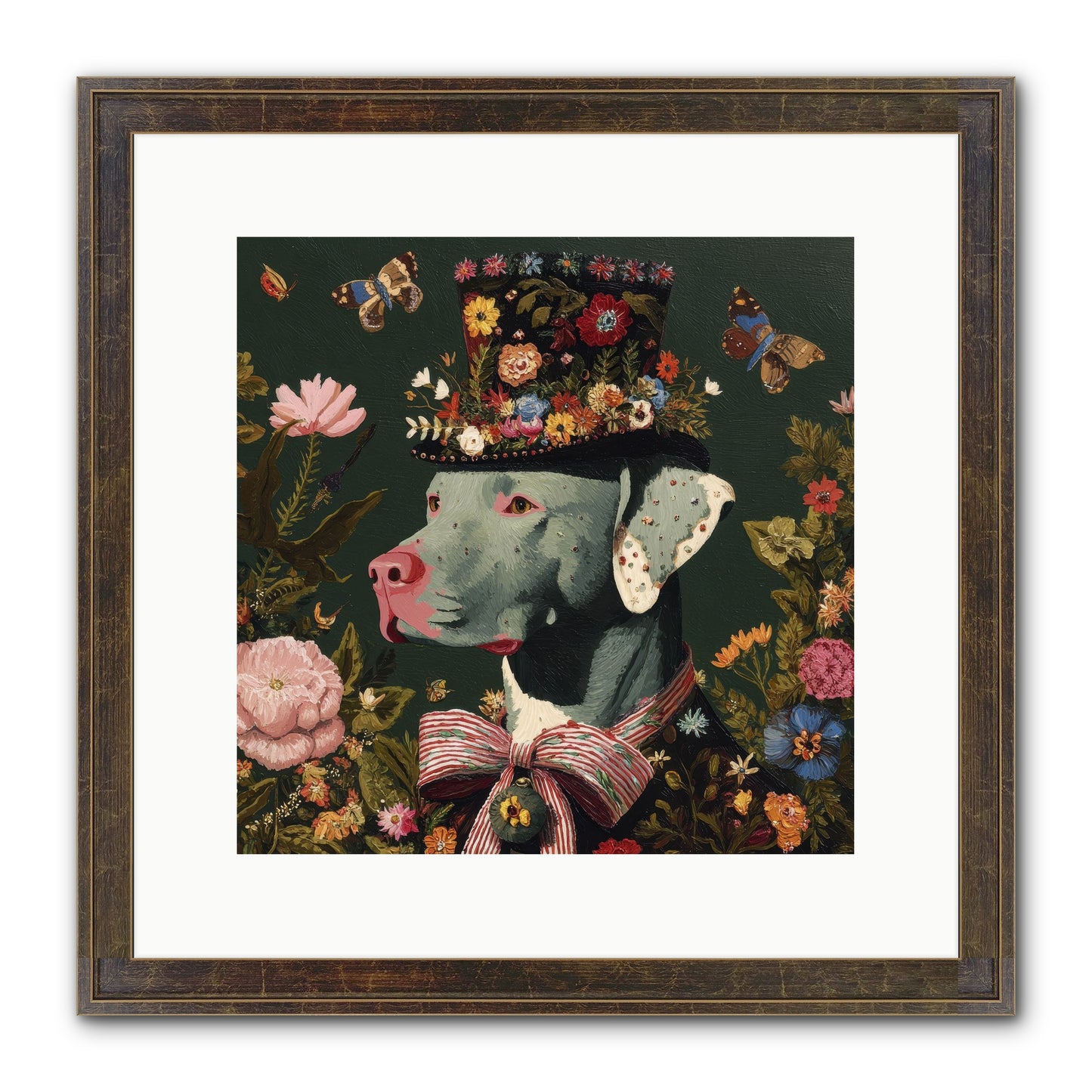 The Gilded Poppy Framed Print - Slimwoods Black/Gold 12x12