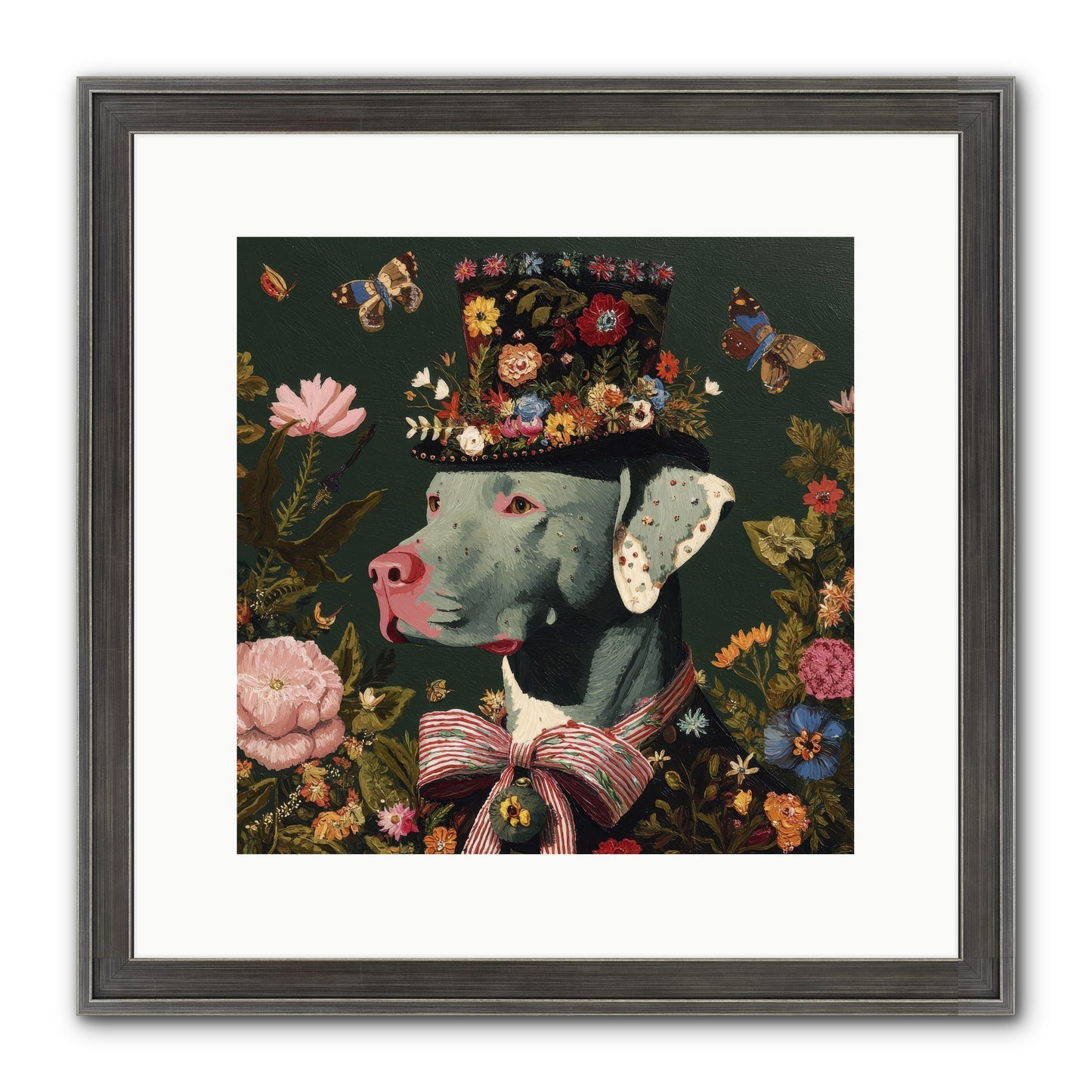 The Gilded Poppy Framed Print - Slimwoods Black/Silver 12x12