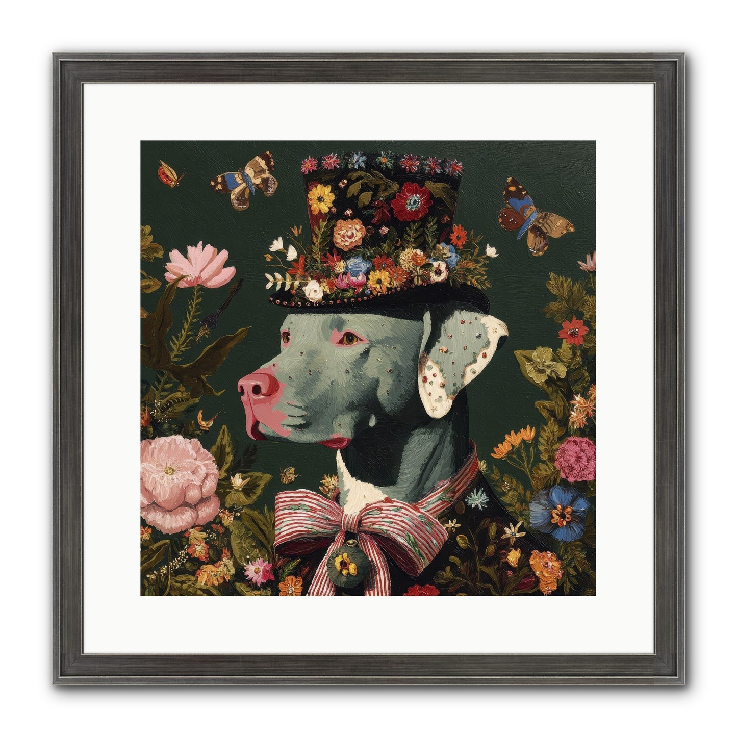 The Gilded Poppy Framed Print - Slimwoods Black/Silver 16x16
