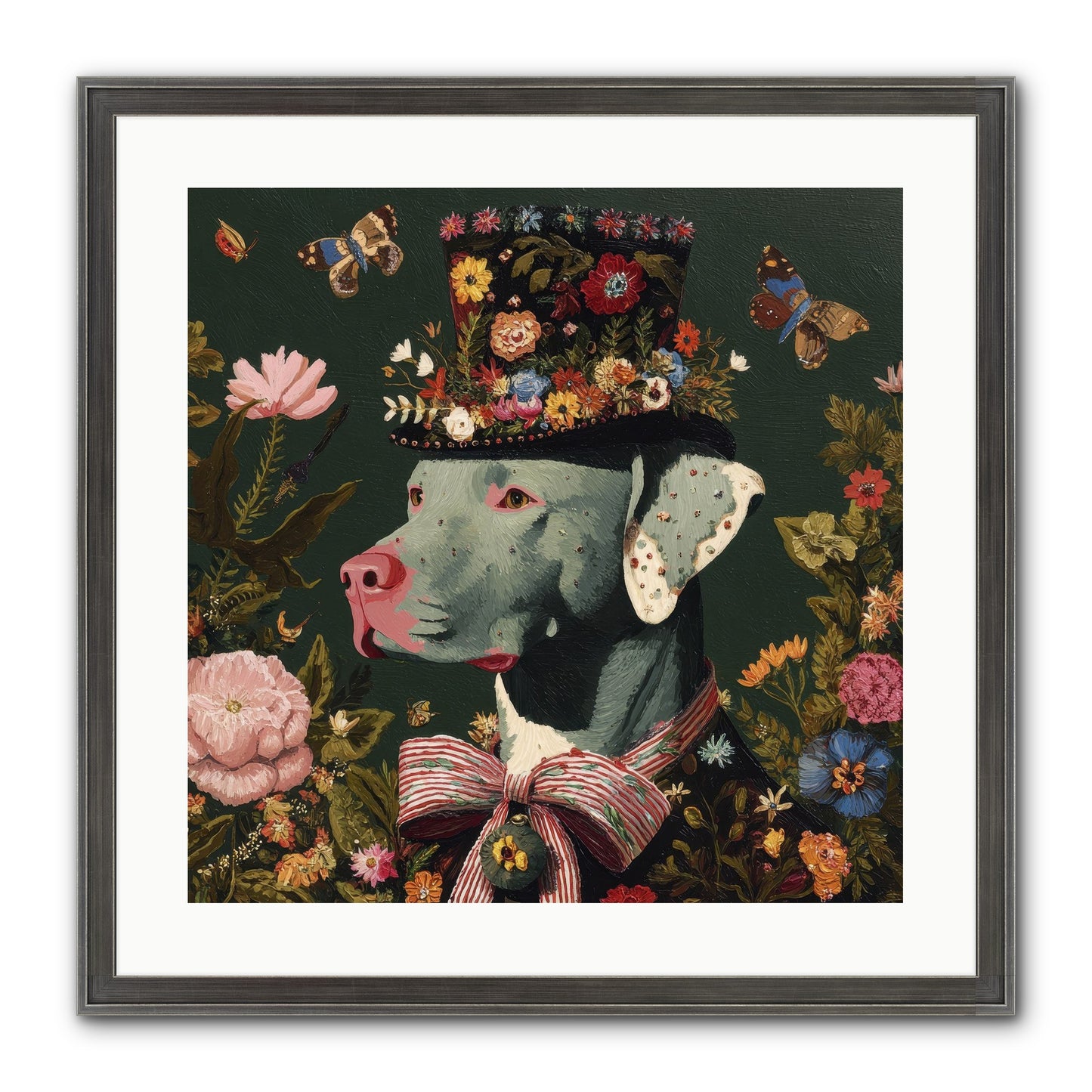 The Gilded Poppy Framed Print - Slimwoods Black/Silver 20x20