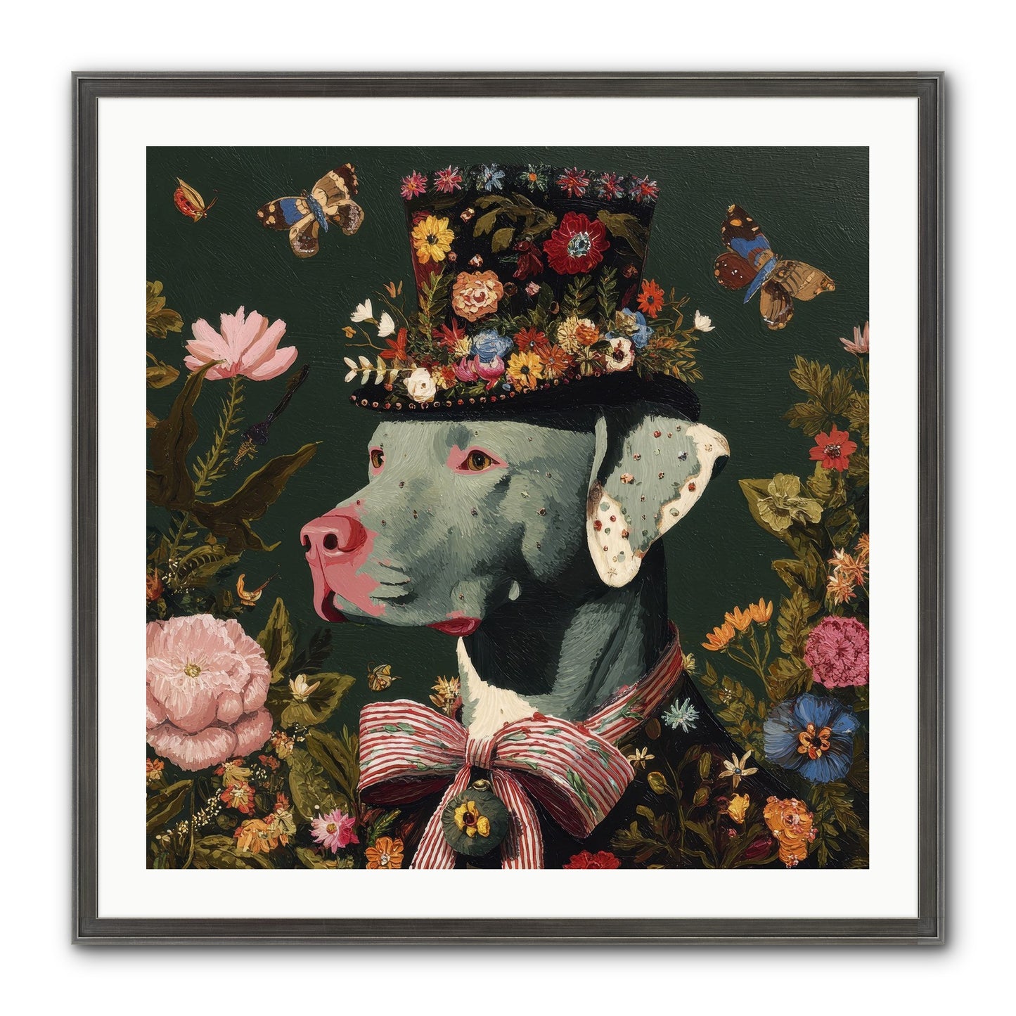 The Gilded Poppy Framed Print - Slimwoods Black/Silver 30x30