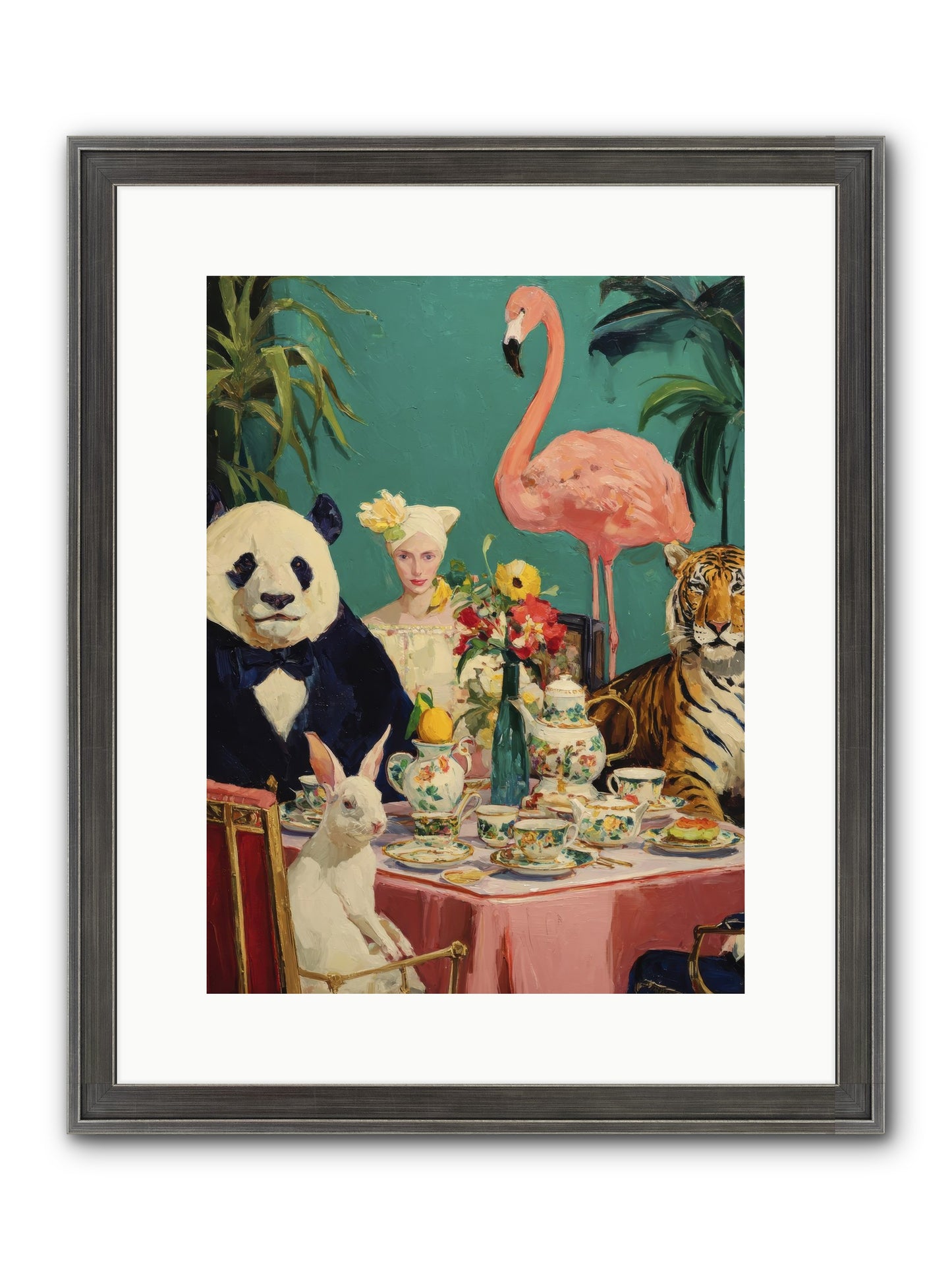 The Gilded Rue Framed Print - Slimwoods Black/Silver 12x16