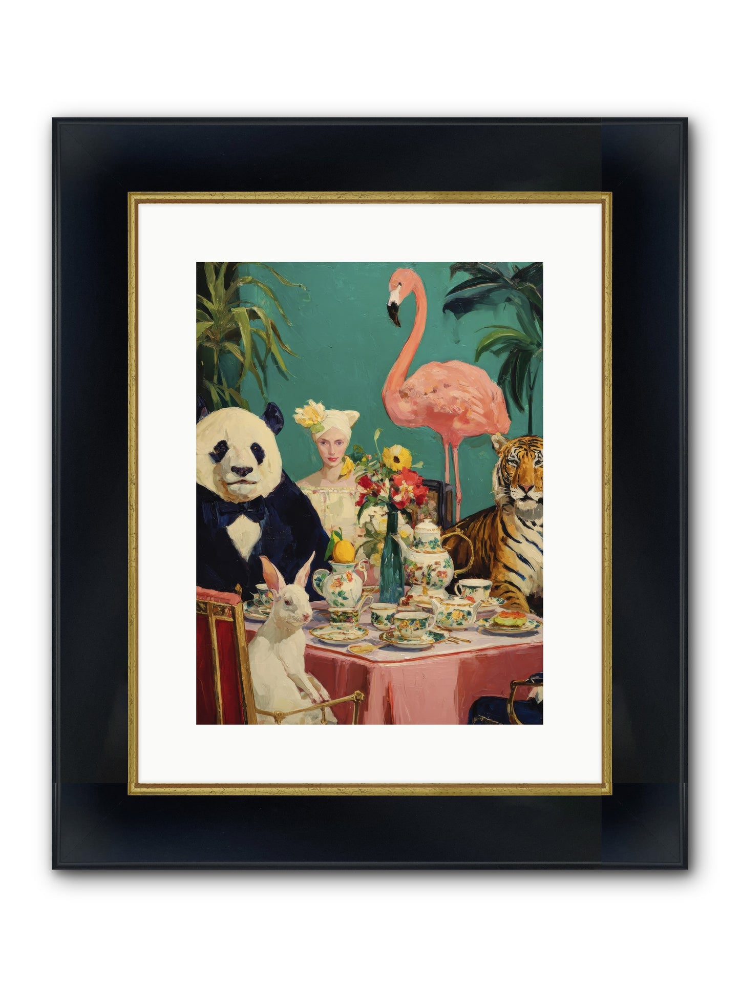 The Gilded Rue Framed Print - Wide Black w/Gold 12x16