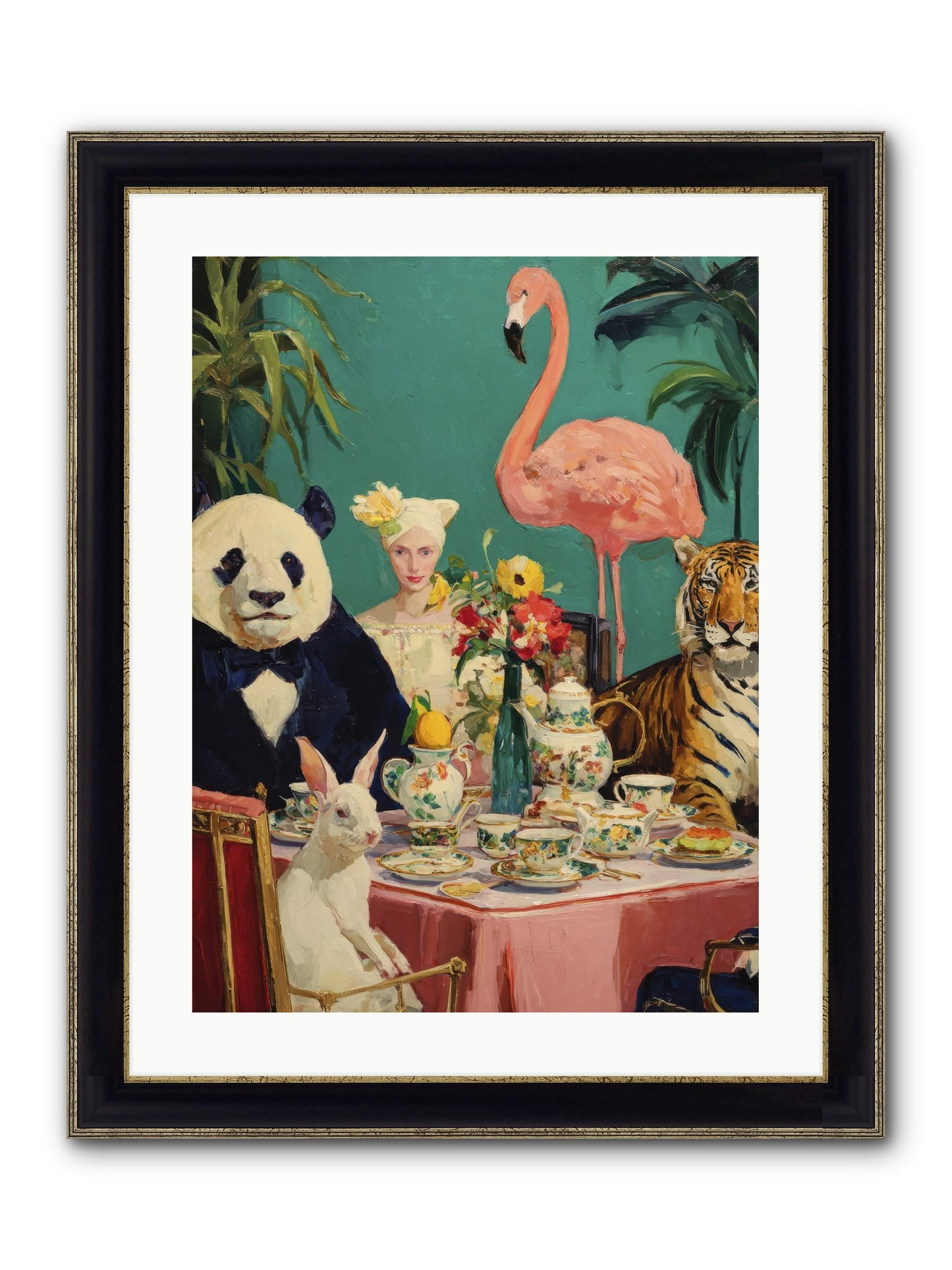 The Gilded Rue Framed Print - Black & Gold 18x24
