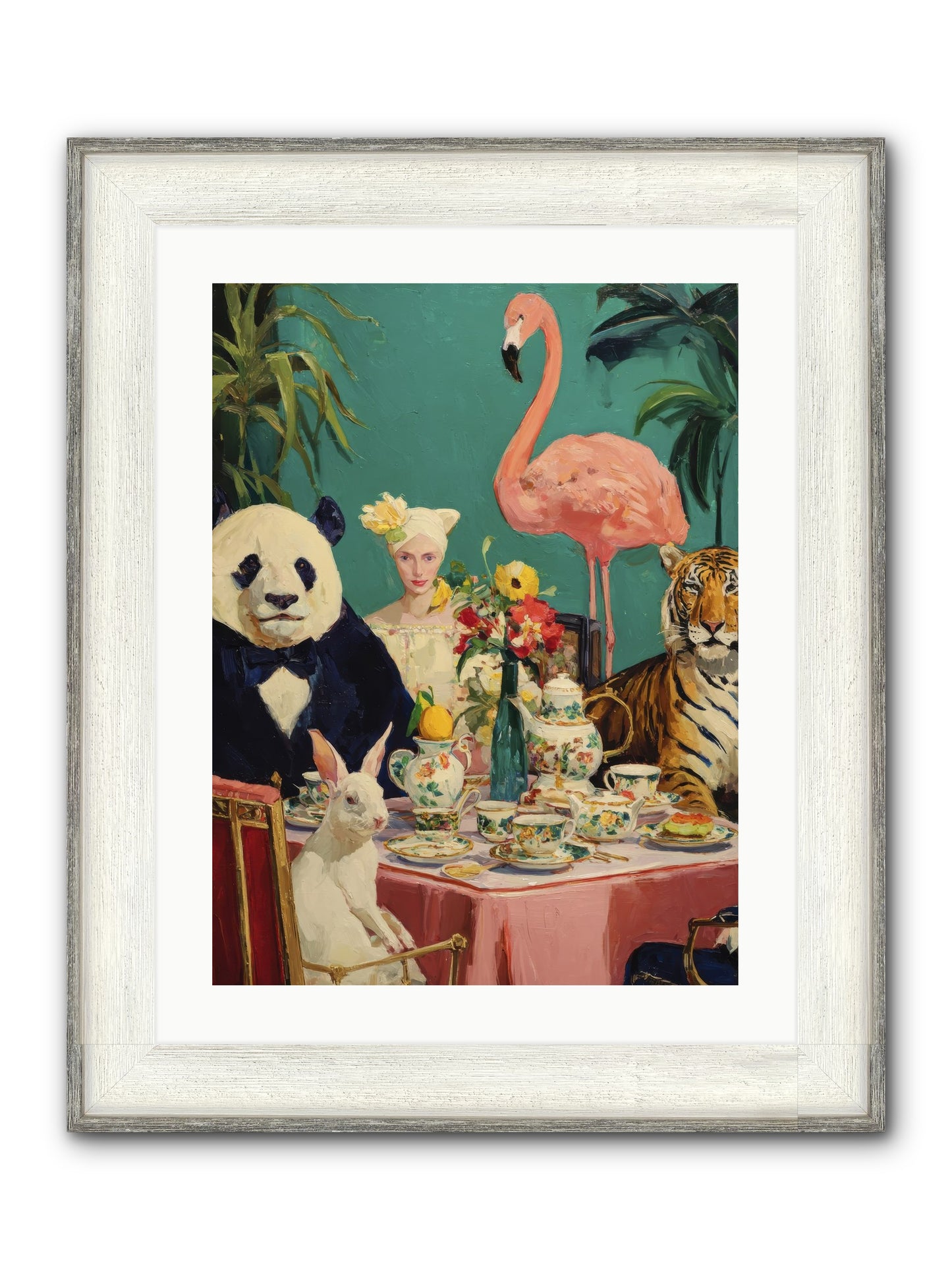 The Gilded Rue Framed Print - Driftwood White 18x24