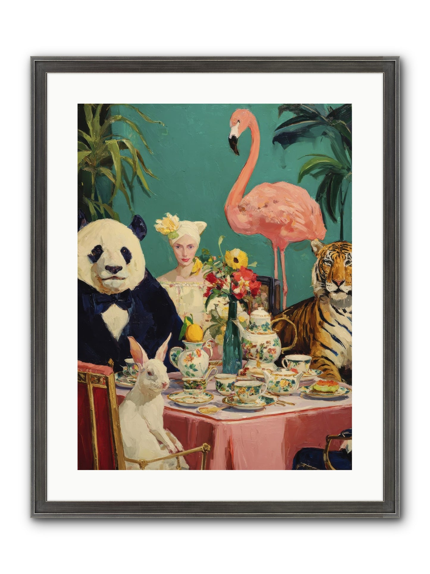 The Gilded Rue Framed Print - Slimwoods Black/Silver 18x24