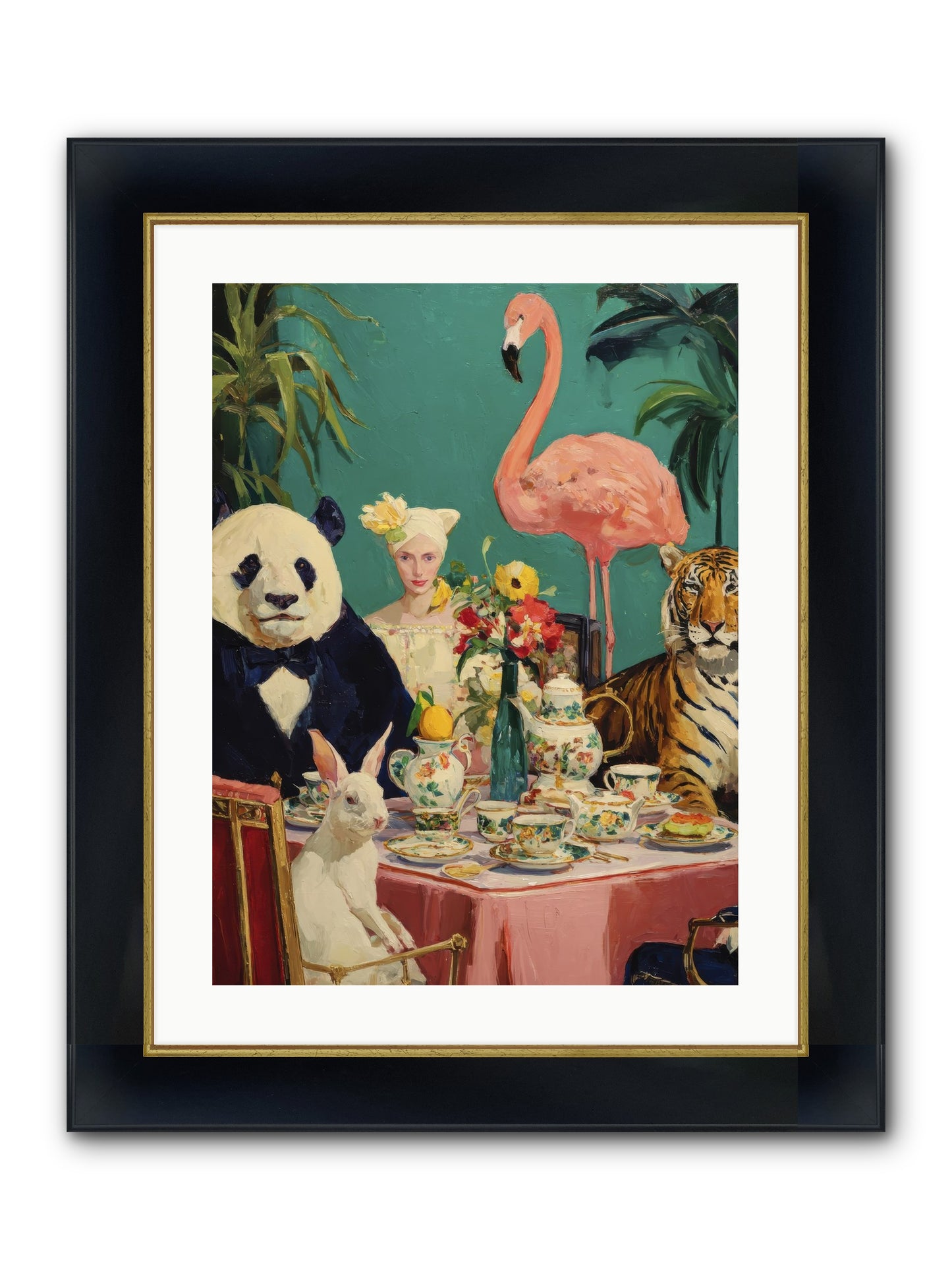 The Gilded Rue Framed Print - Wide Black w/Gold 18x24