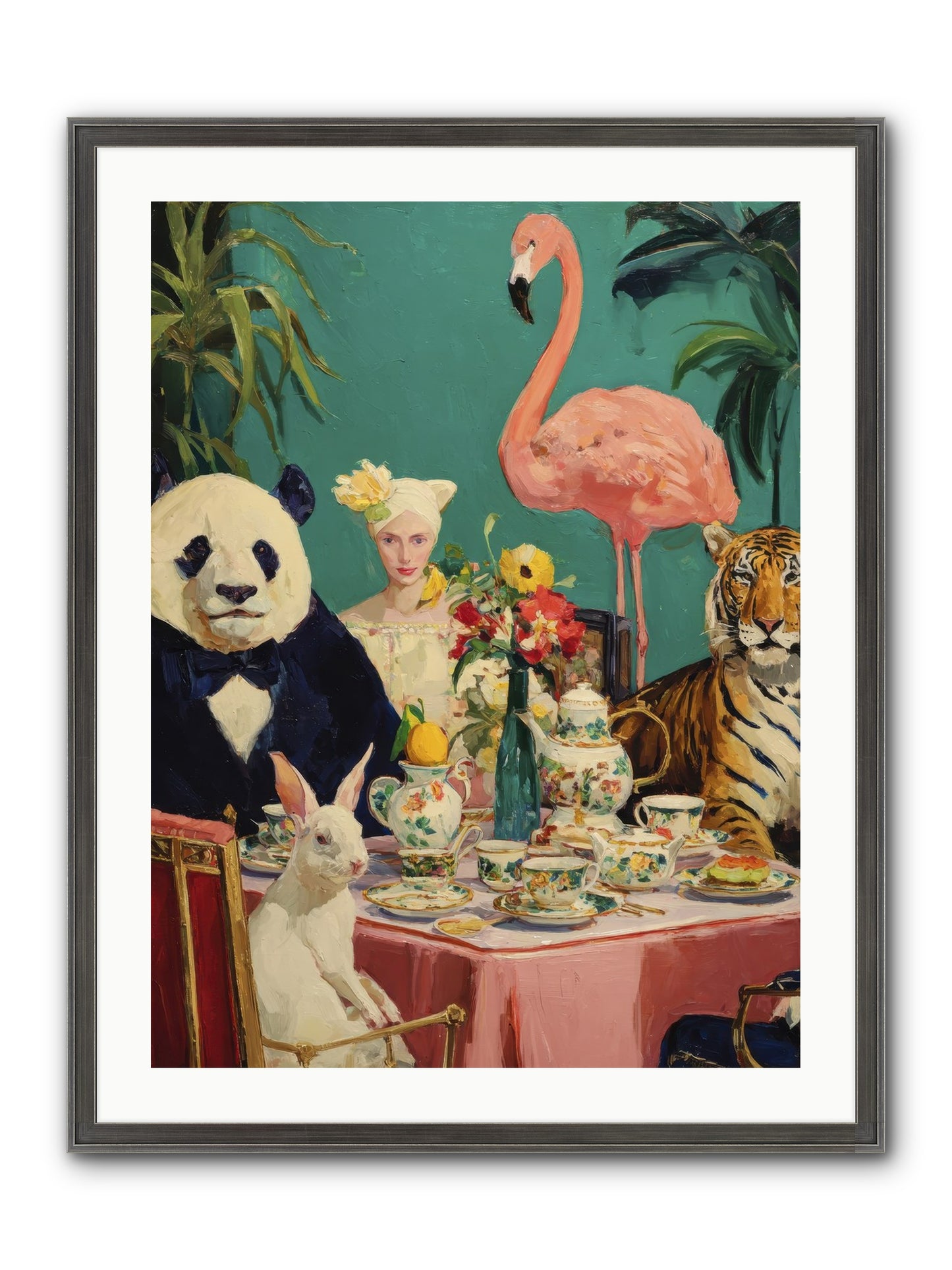 The Gilded Rue Framed Print - Slimwoods Black/Silver 24x32