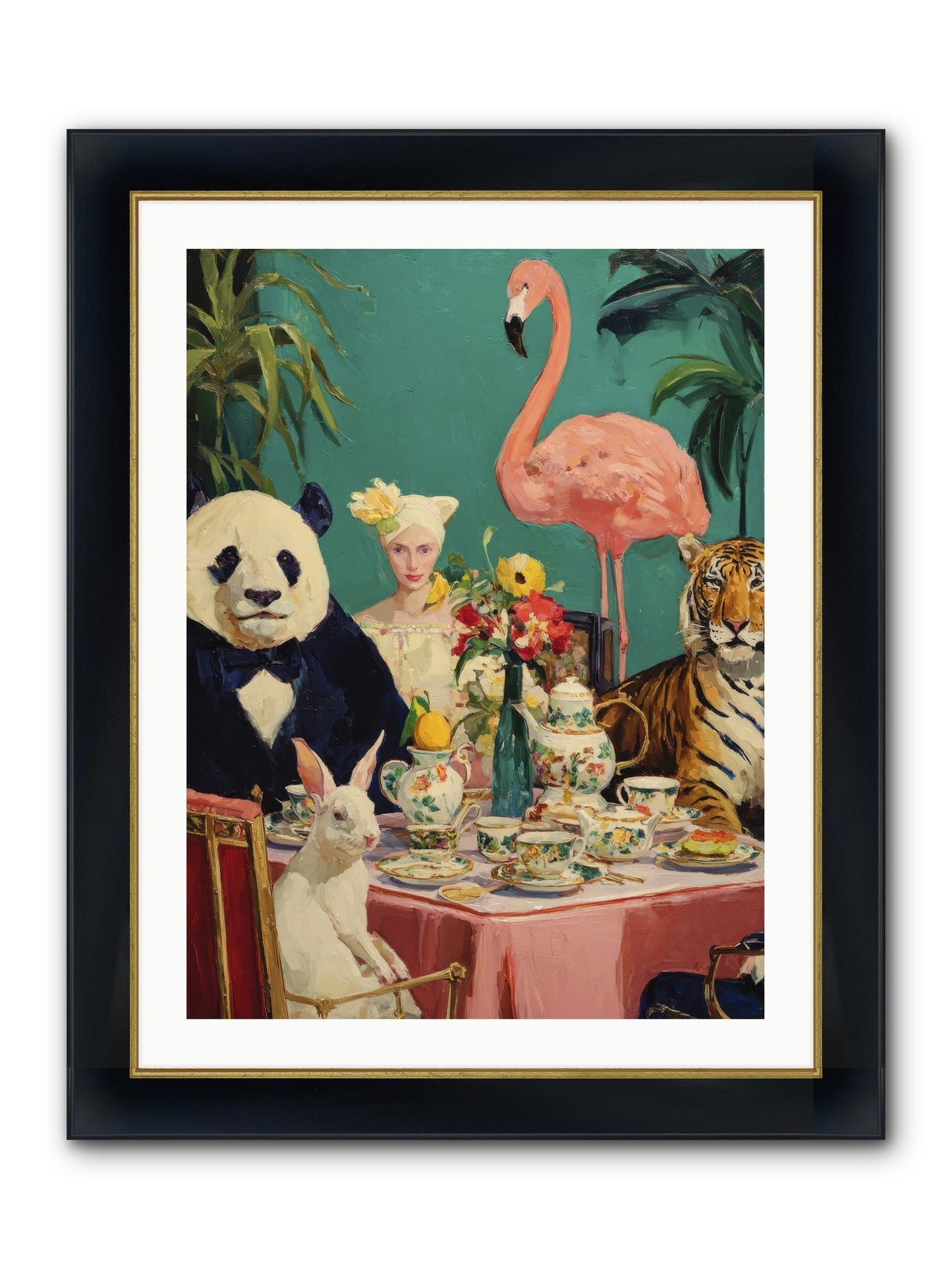 The Gilded Rue Framed Print - Wide Black w/Gold 24x32