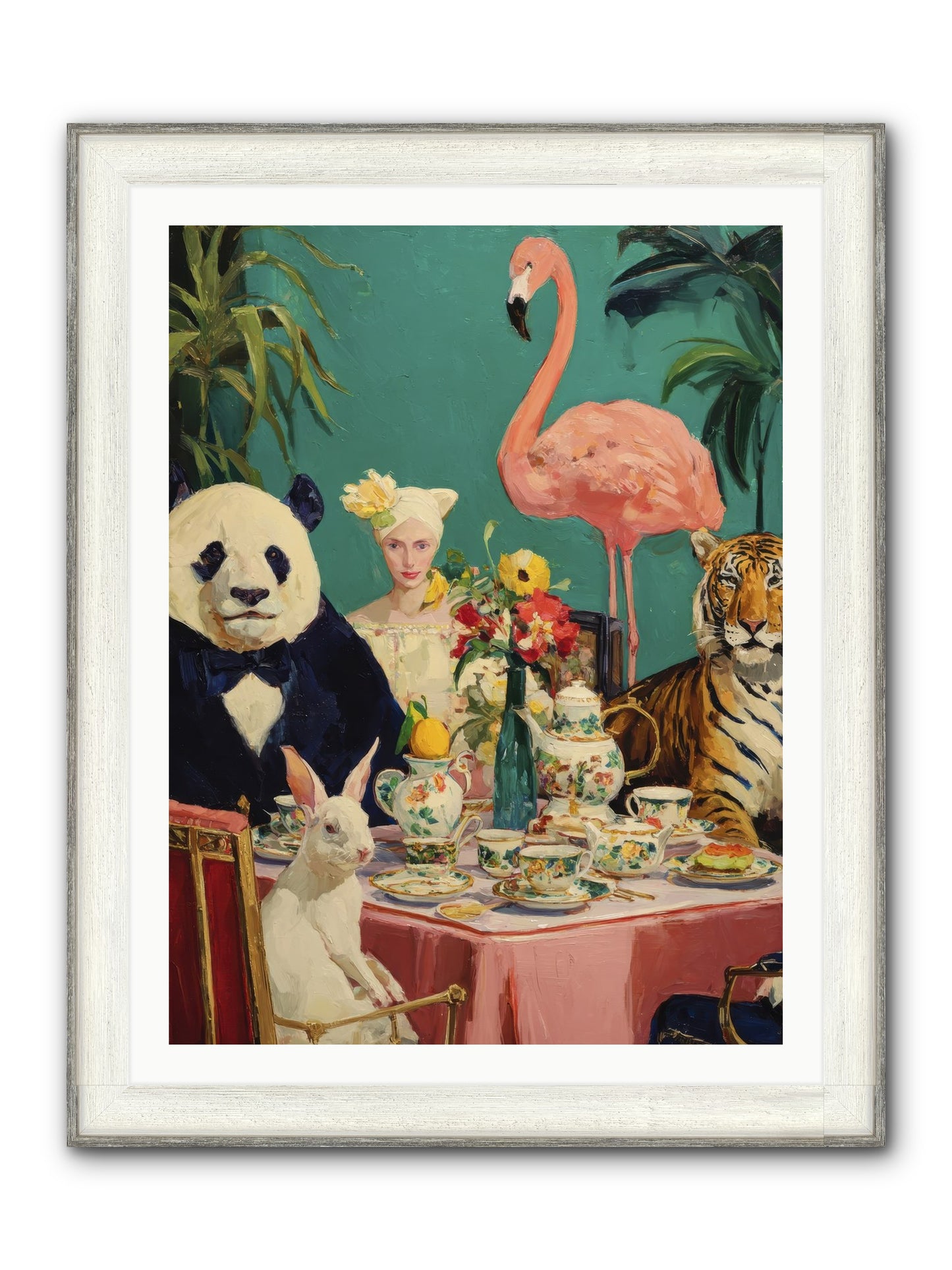 The Gilded Rue Framed Print - Driftwood White 30x40