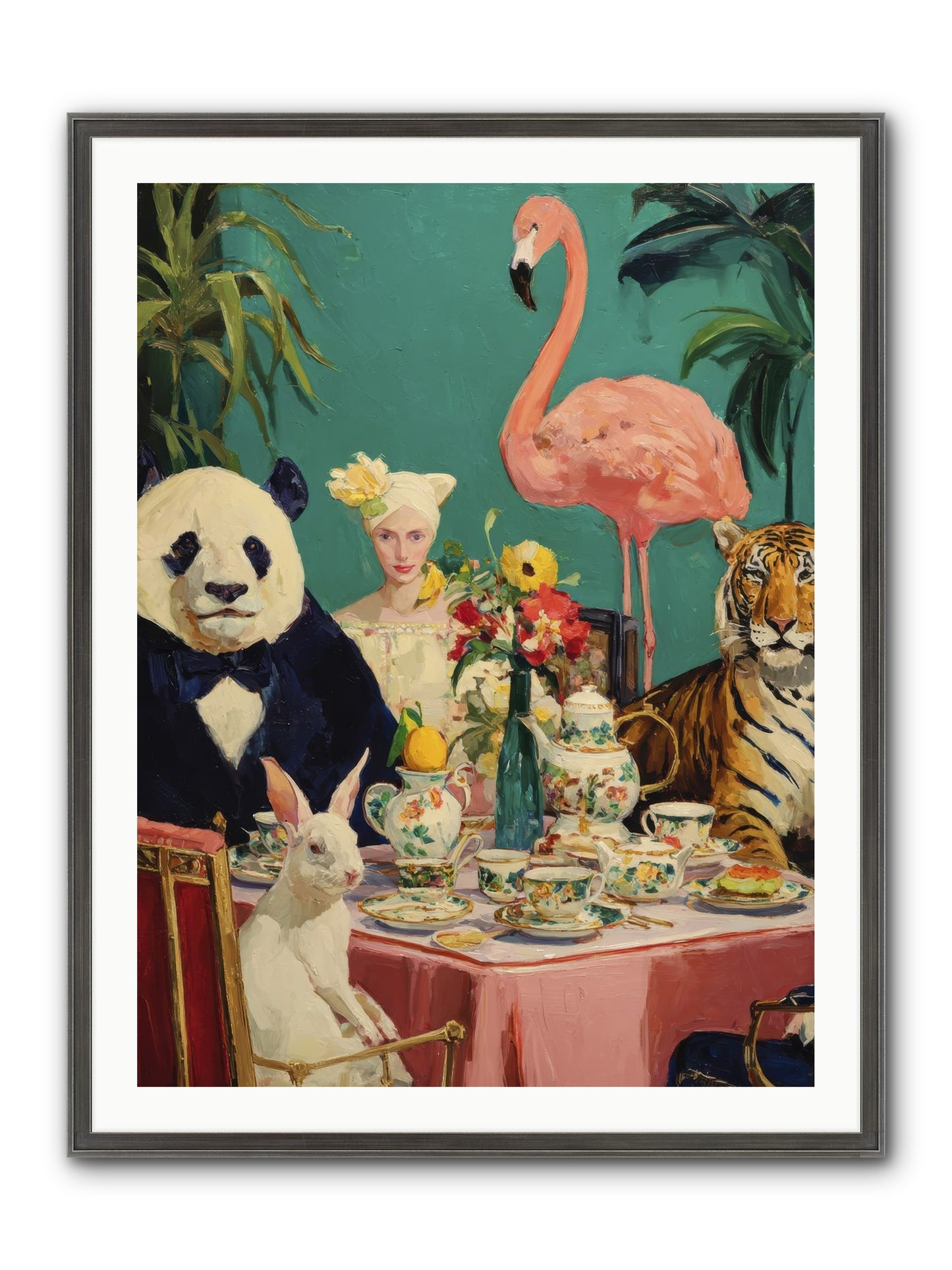 The Gilded Rue Framed Print - Slimwoods Black/Silver 30x40