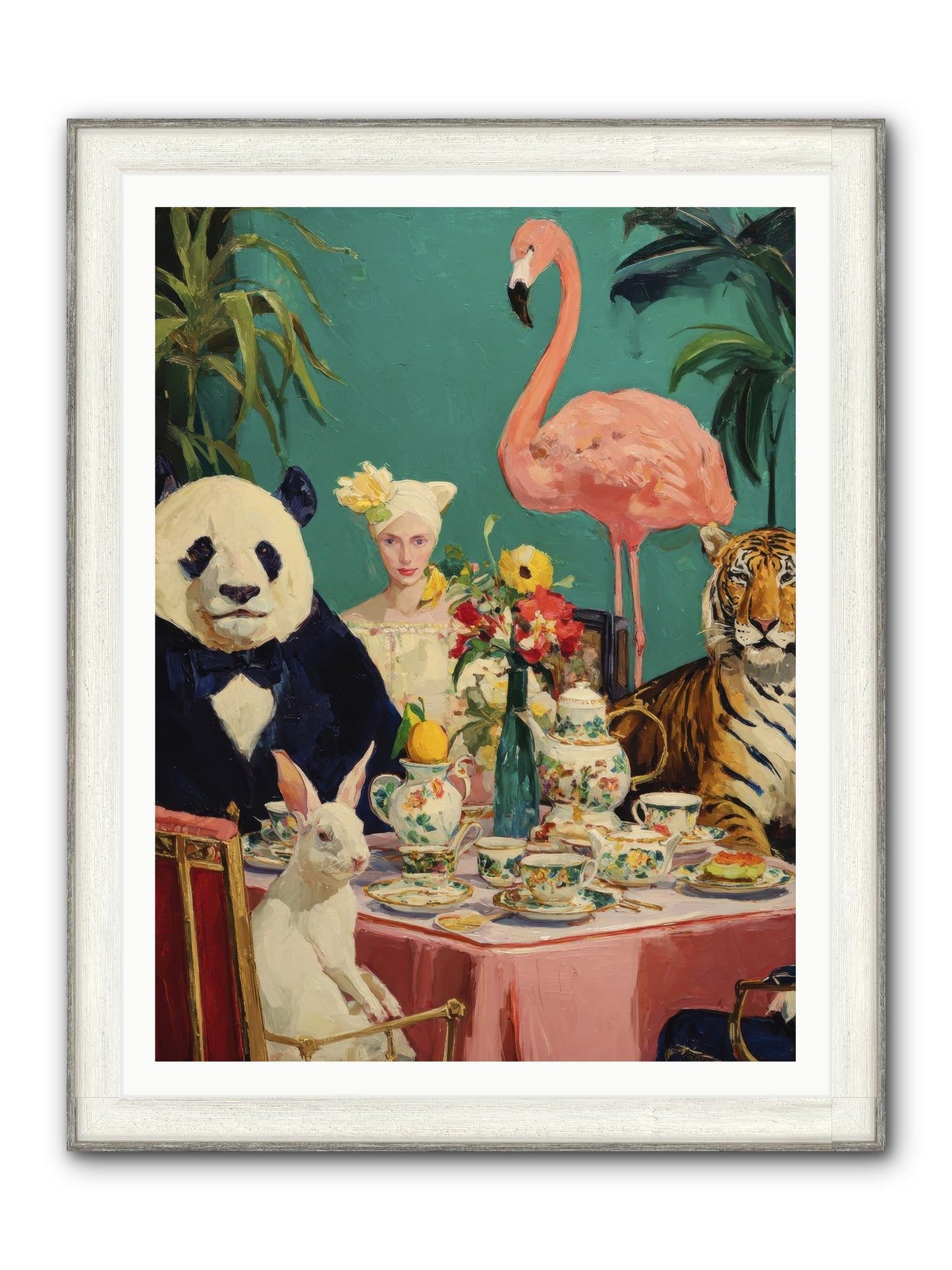 The Gilded Rue Framed Print - Driftwood White 36x48