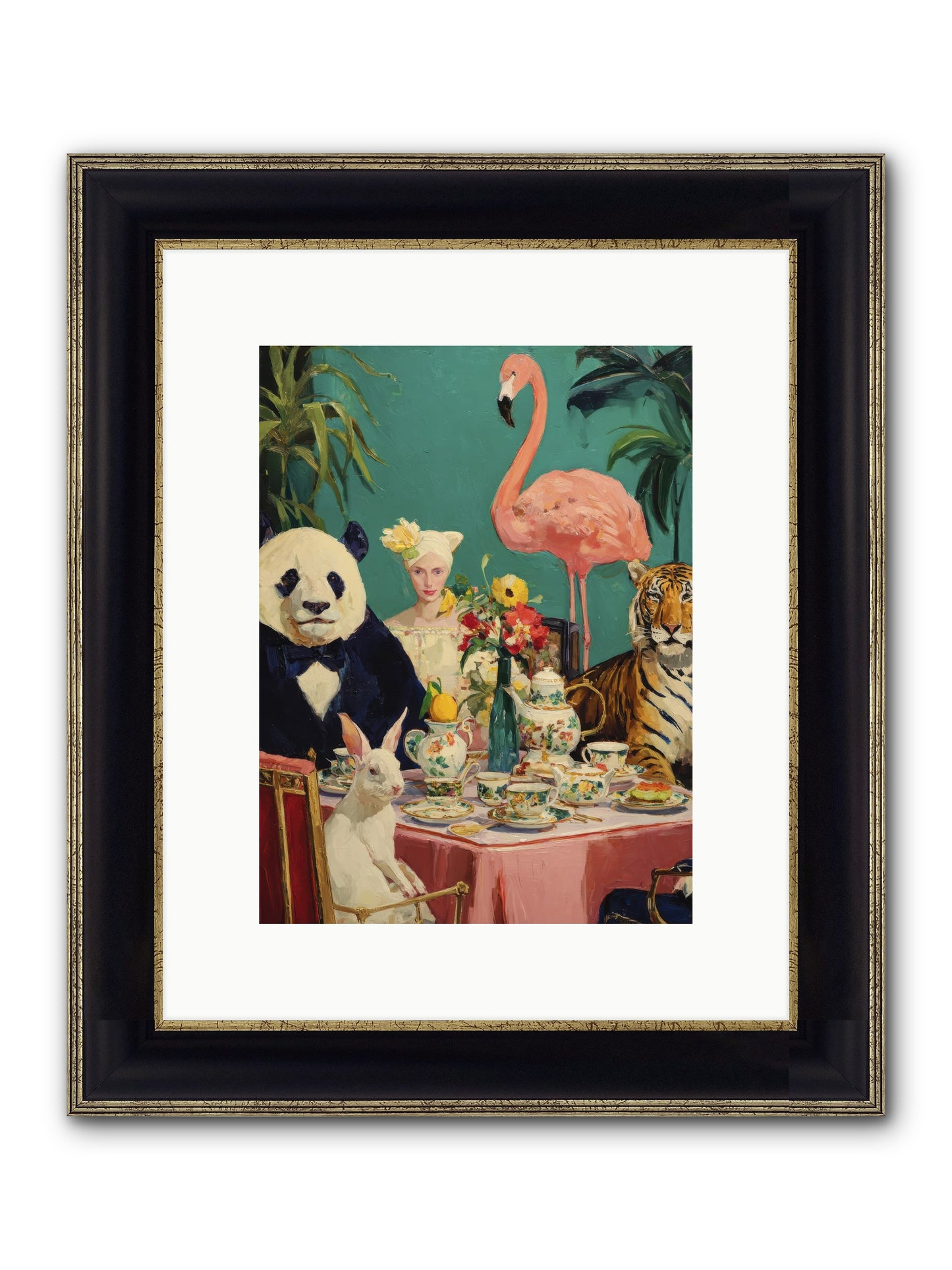 The Gilded Rue Framed Print - Black & Gold 9x12
