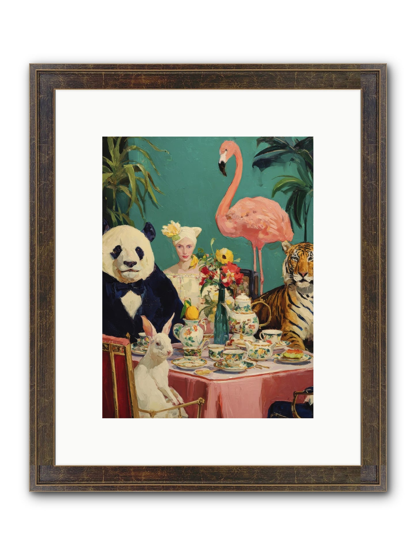 The Gilded Rue Framed Print - Slimwoods Black/Gold 9x12
