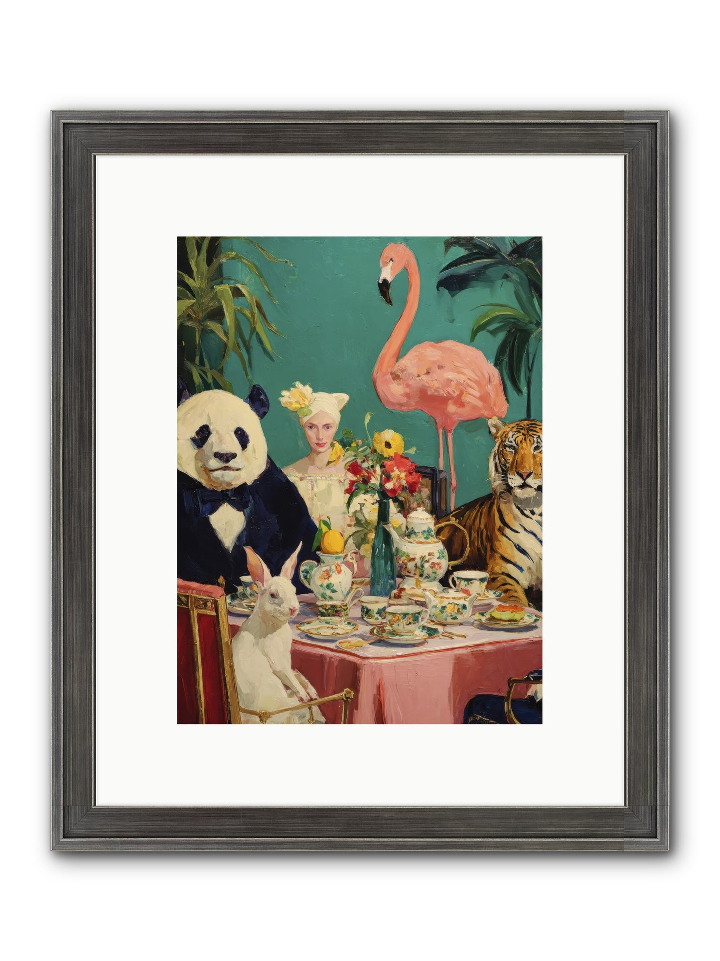 The Gilded Rue Framed Print - Slimwoods Black/Silver 9x12