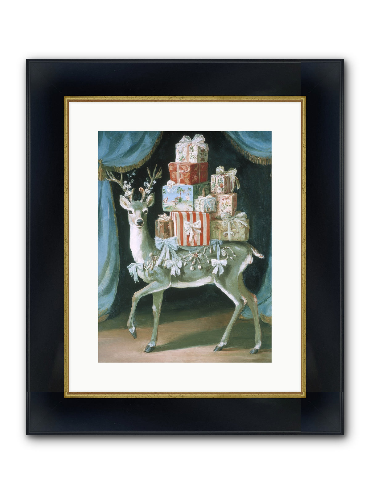 The Gilded Whisper Framed Print - Wide Black w/Gold 12x16