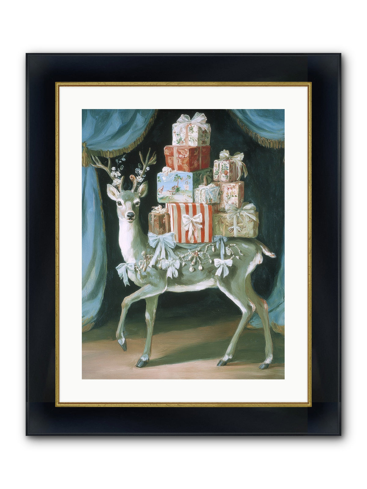 The Gilded Whisper Framed Print - Wide Black w/Gold 18x24