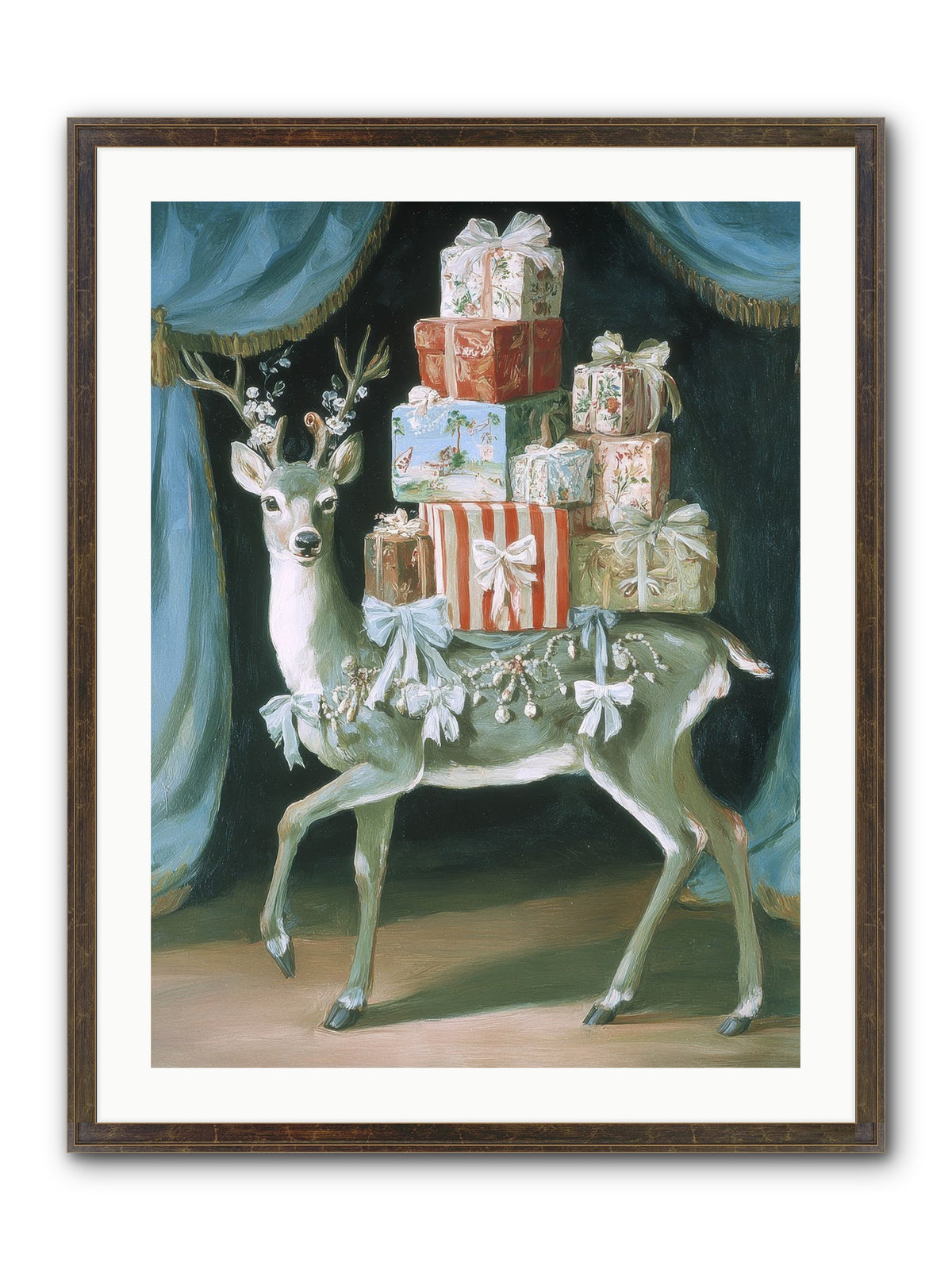 The Gilded Whisper Framed Print - Slimwoods Black/Gold 24x32
