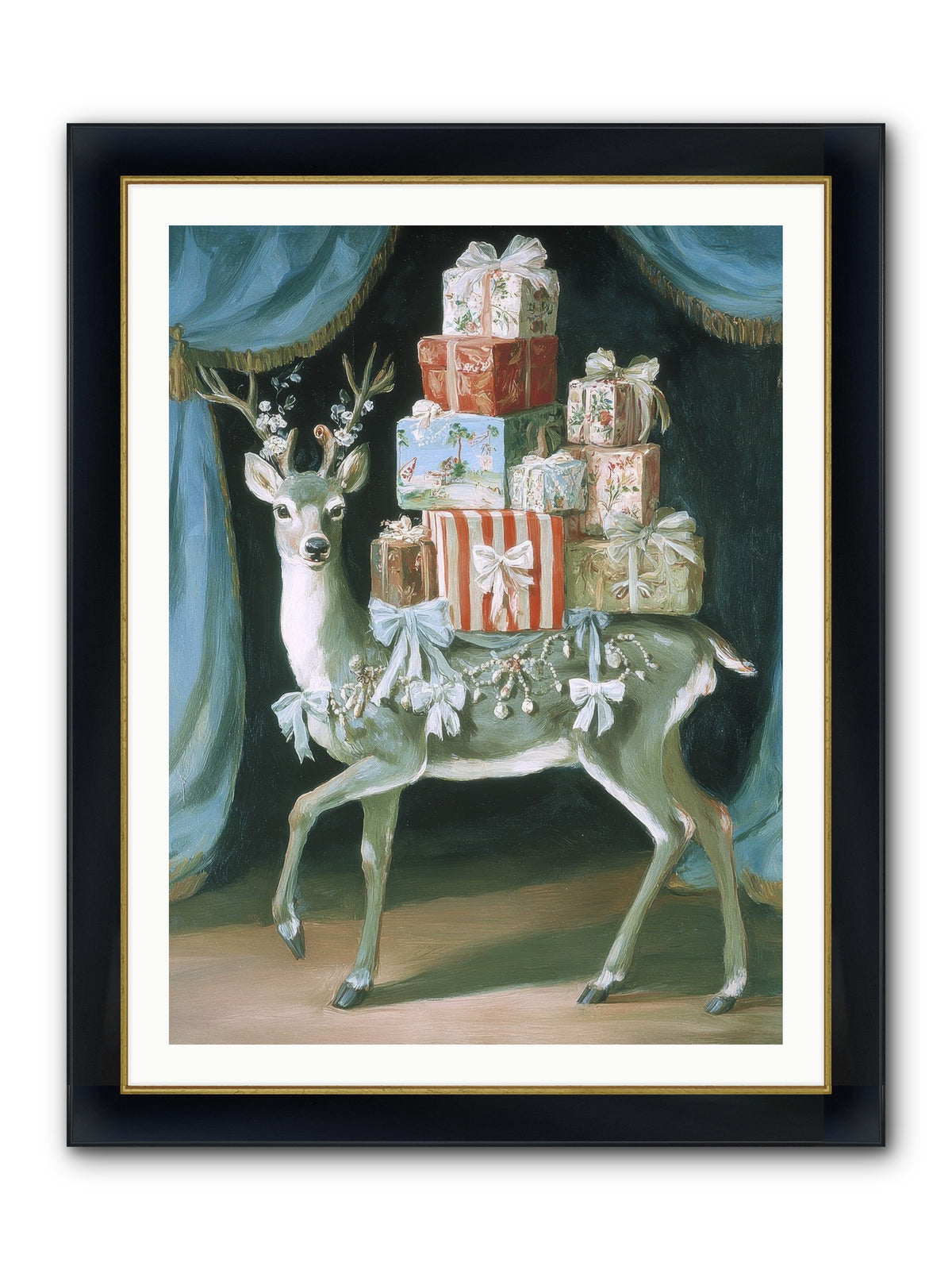 The Gilded Whisper Framed Print - Wide Black w/Gold 30x40