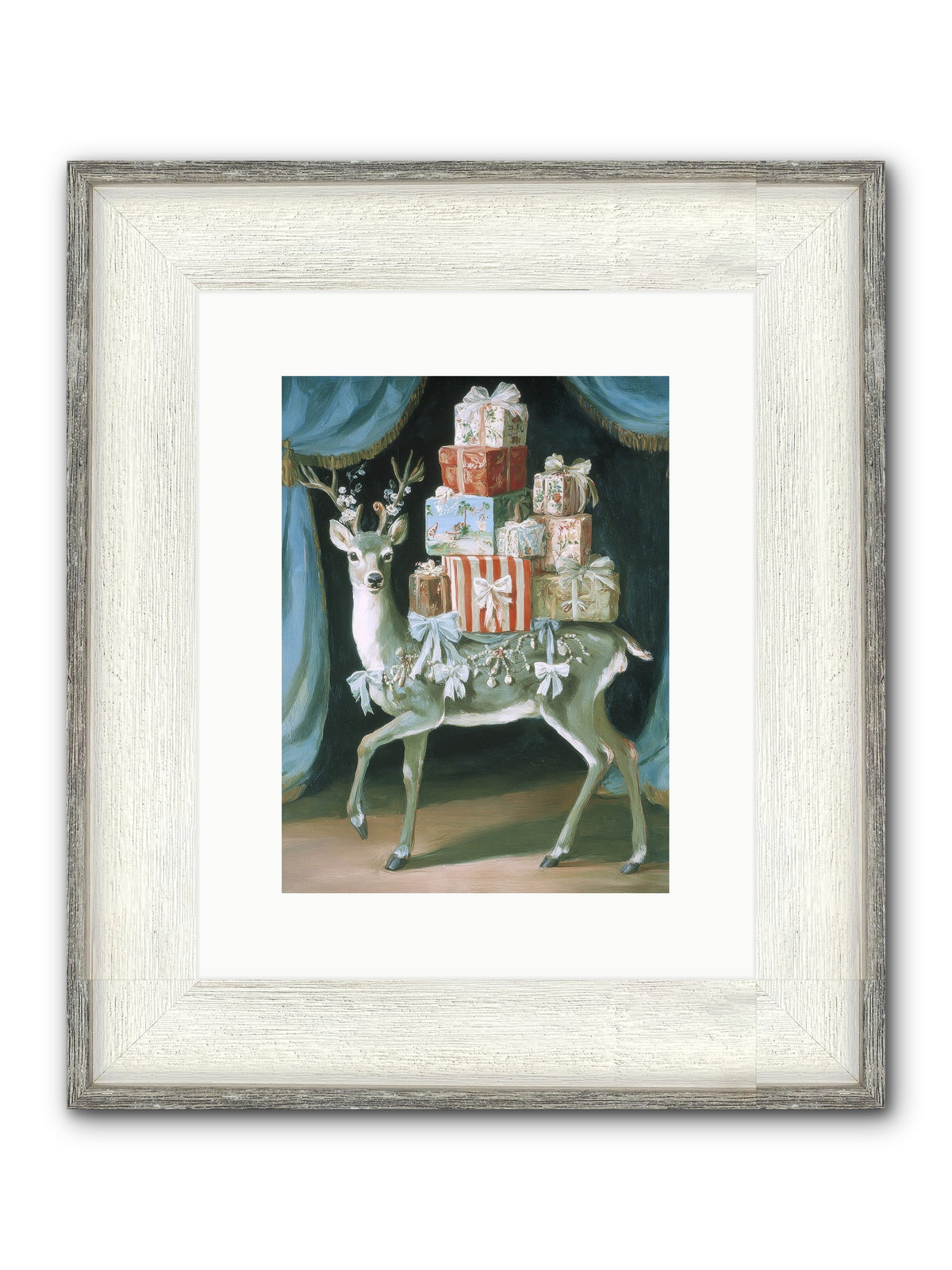 The Gilded Whisper Framed Print - Driftwood White 9x12