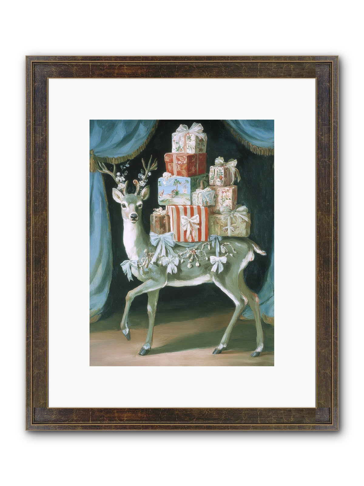 The Gilded Whisper Framed Print - Slimwoods Black/Gold 9x12