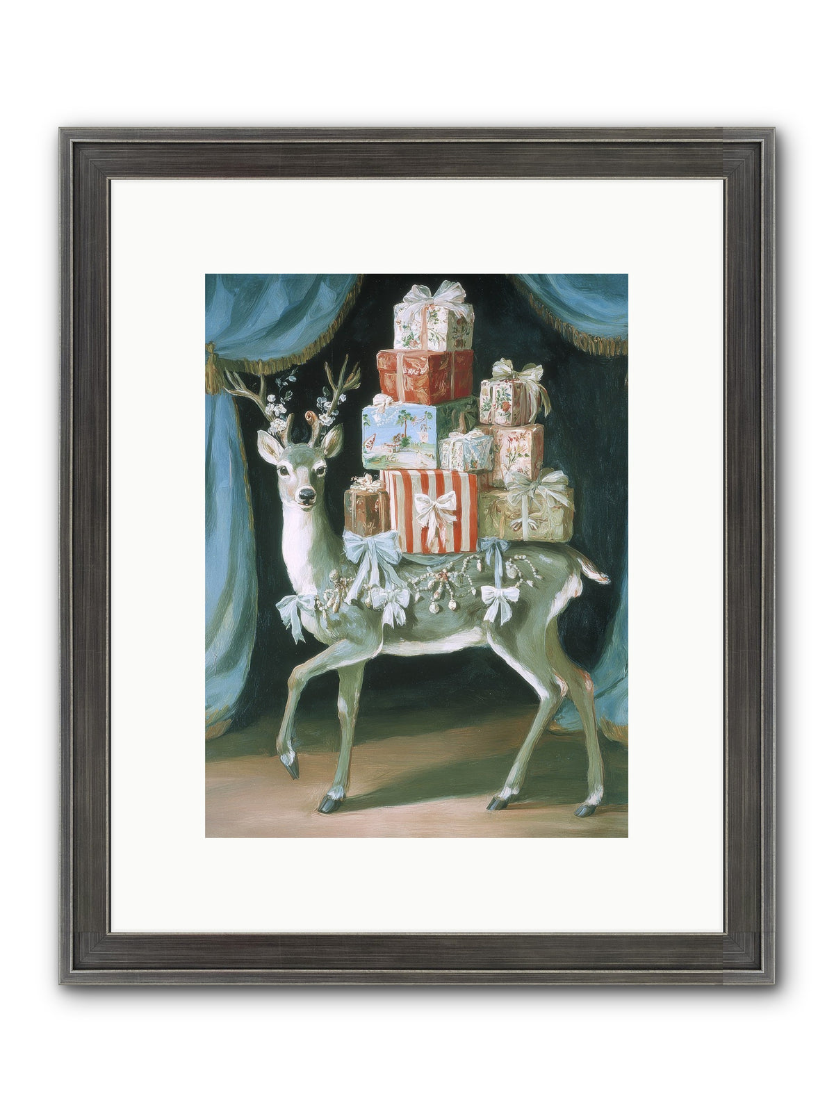 The Gilded Whisper Framed Print - Slimwoods Black/Silver 9x12
