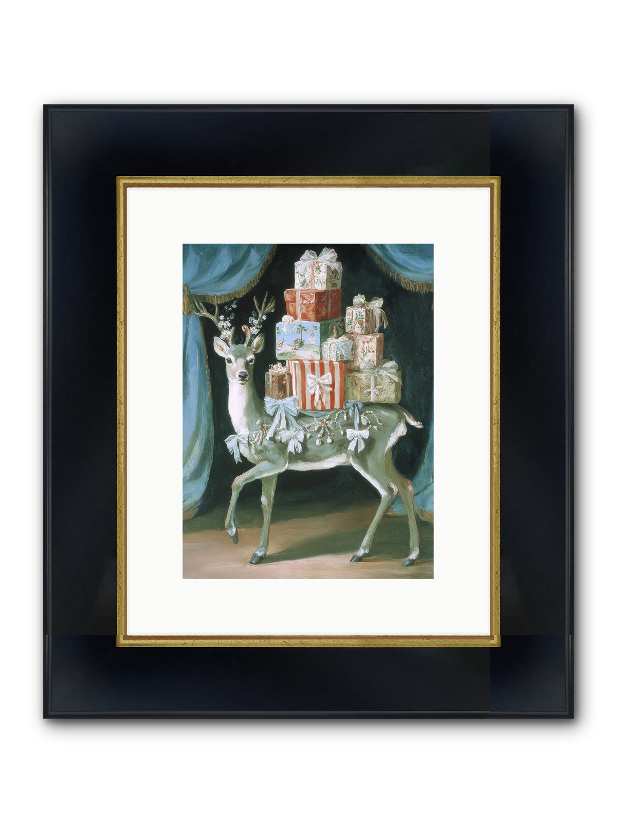 The Gilded Whisper Framed Print - Wide Black w/Gold 9x12
