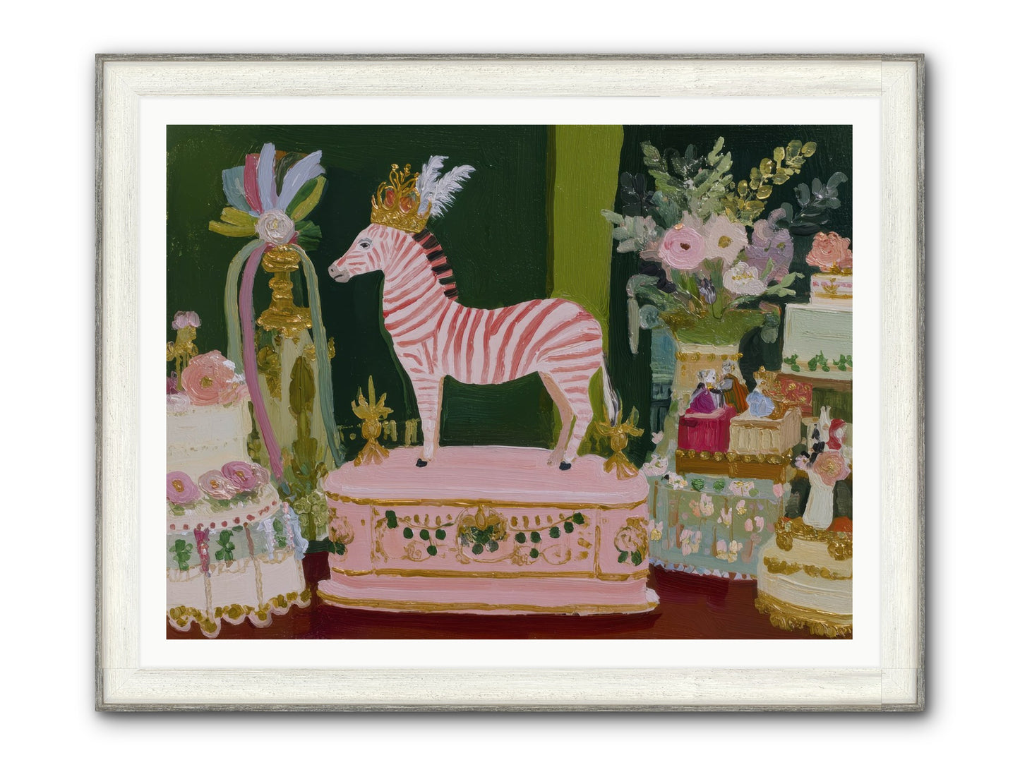 The Glittering Arrival Framed Print - Driftwood White 48x36