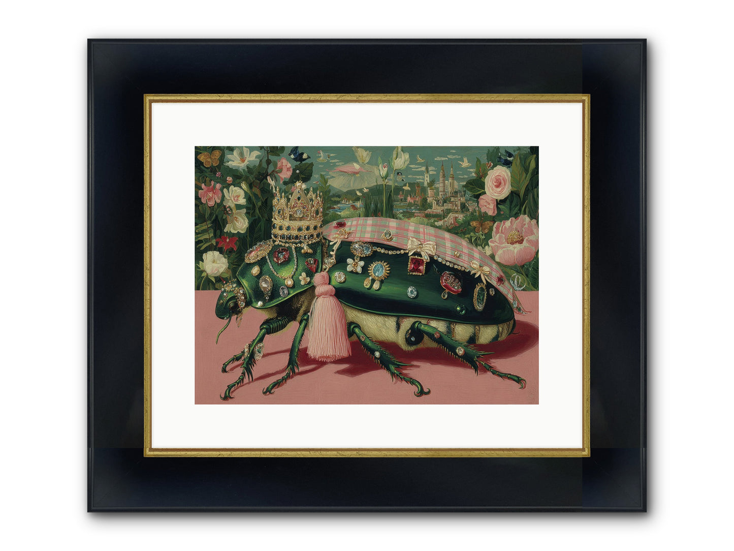The Glittering Pilgrimage Framed Print - Wide Black w/Gold 16x12