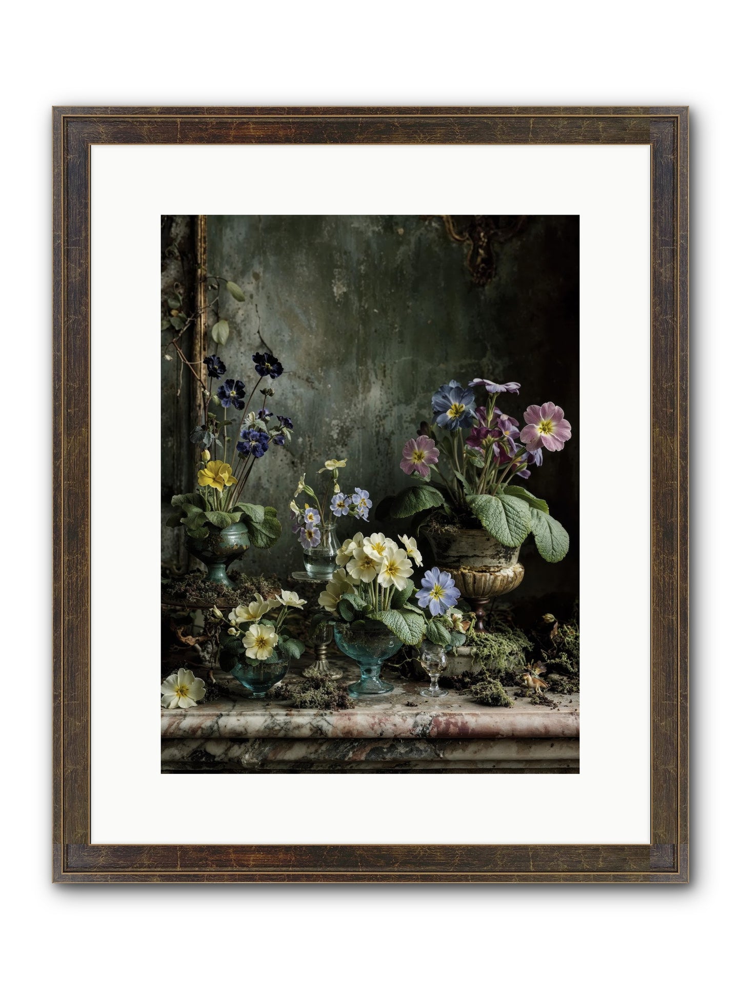 The Glow That Remains Framed Print - Slimwoods Black/Gold 12x16