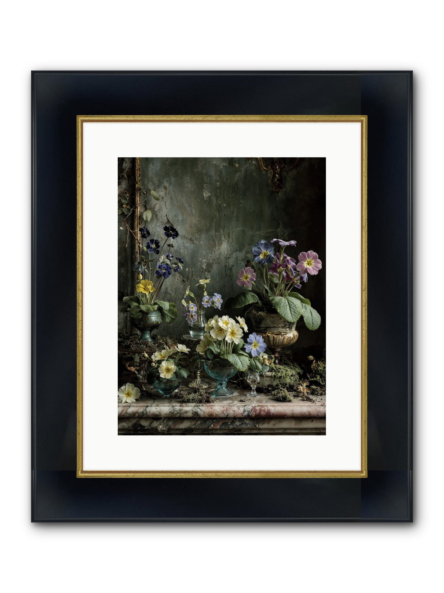 The Glow That Remains Framed Print - Wide Black w/Gold 12x16