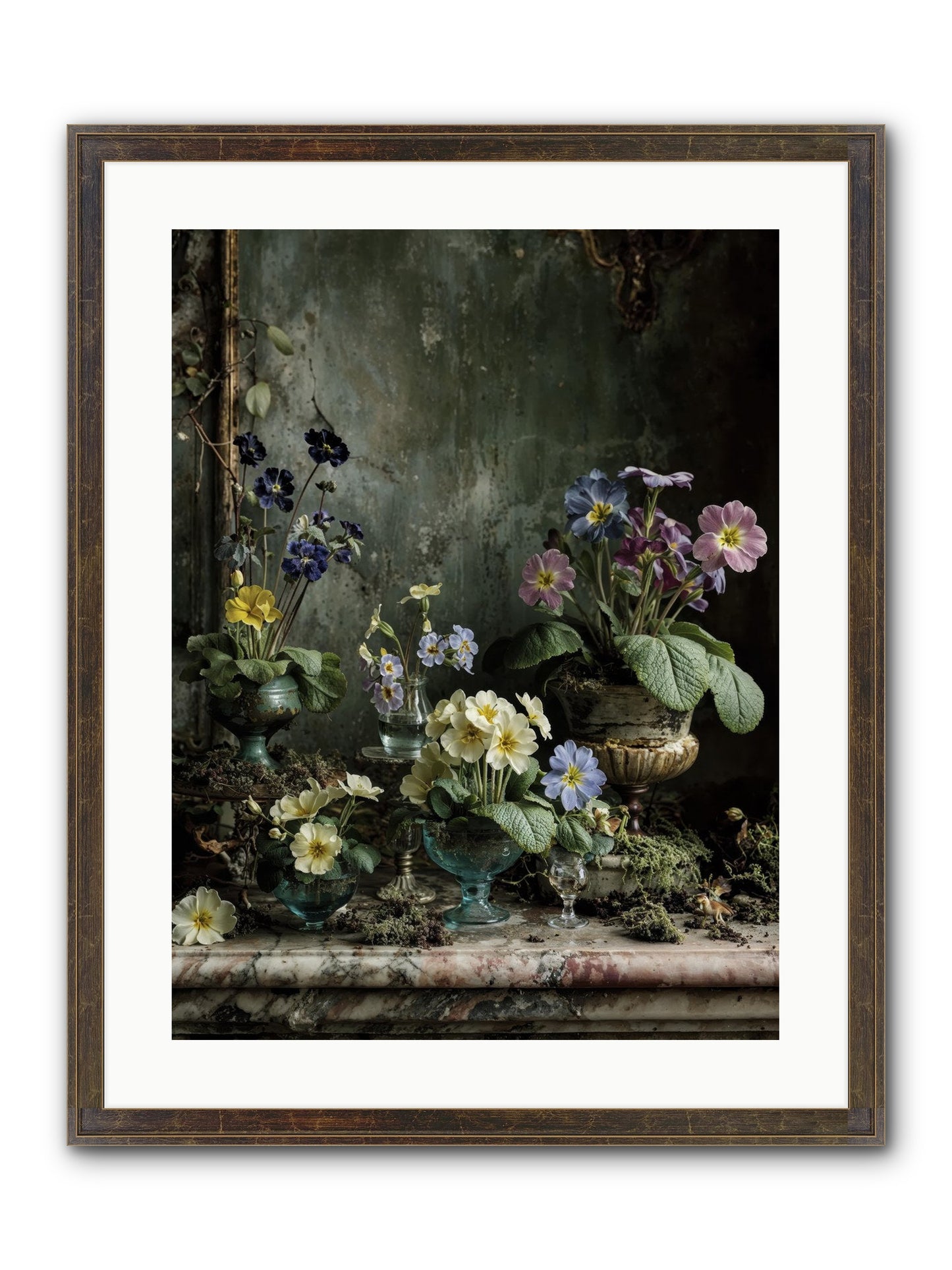 The Glow That Remains Framed Print - Slimwoods Black/Gold 18x24