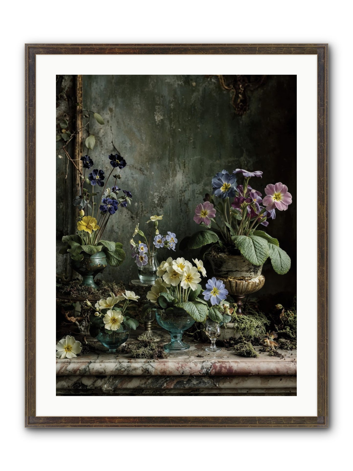 The Glow That Remains Framed Print - Slimwoods Black/Gold 24x32