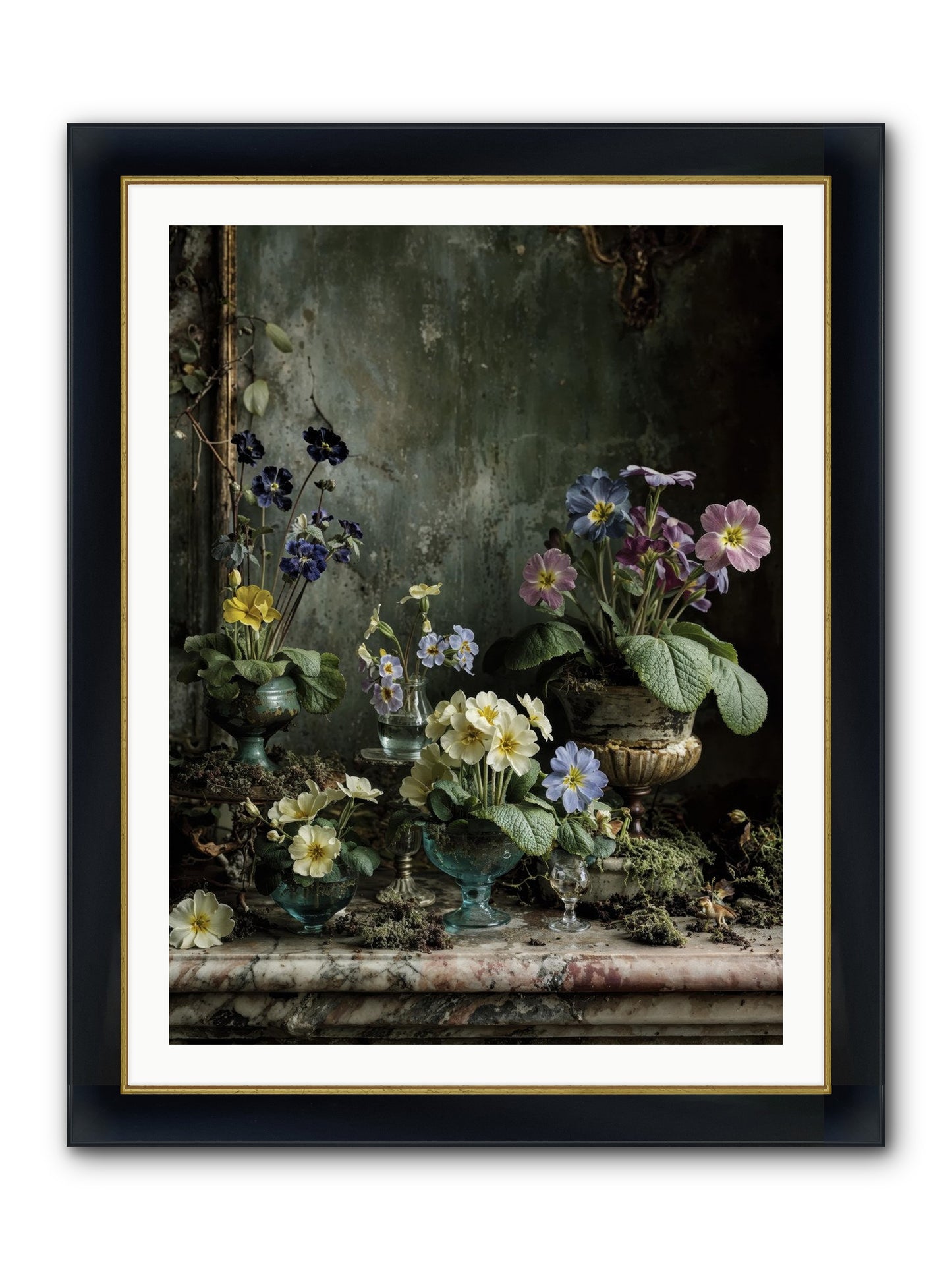 The Glow That Remains Framed Print - Wide Black w/Gold 30x40