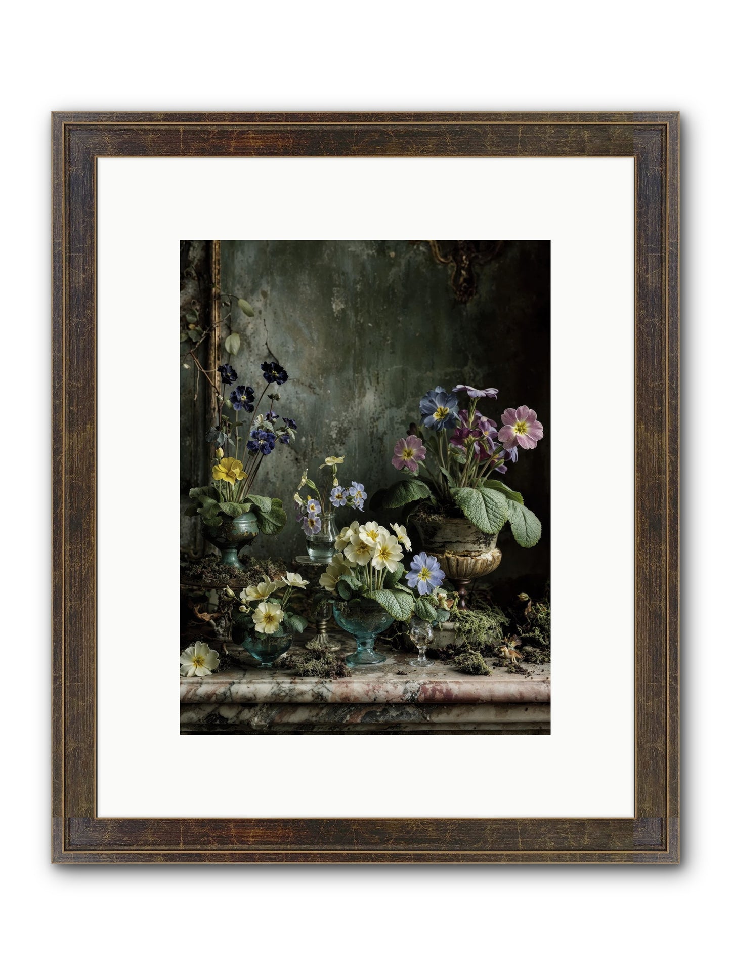 The Glow That Remains Framed Print - Slimwoods Black/Gold 9x12
