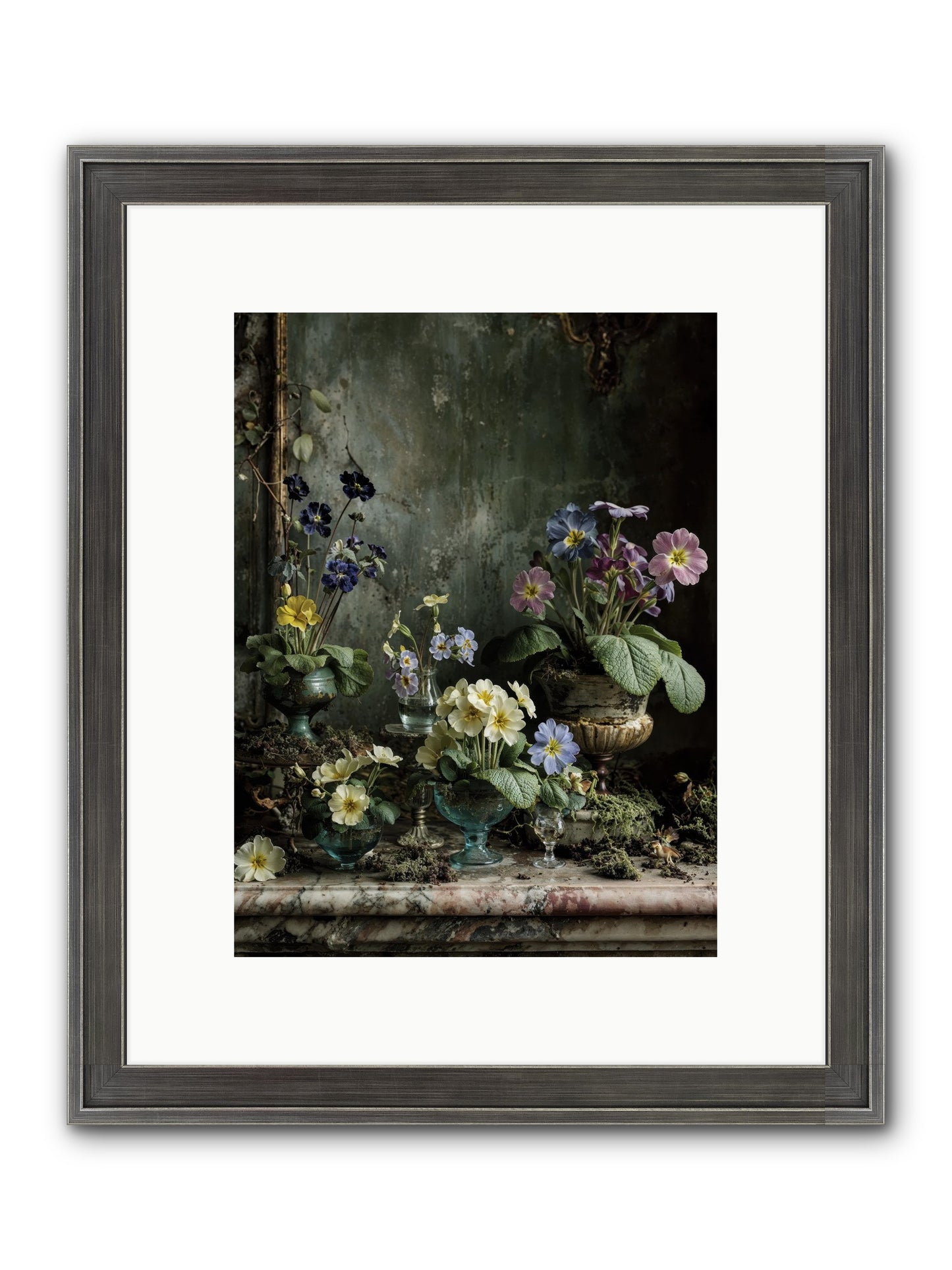 The Glow That Remains Framed Print - Slimwoods Black/Silver 9x12