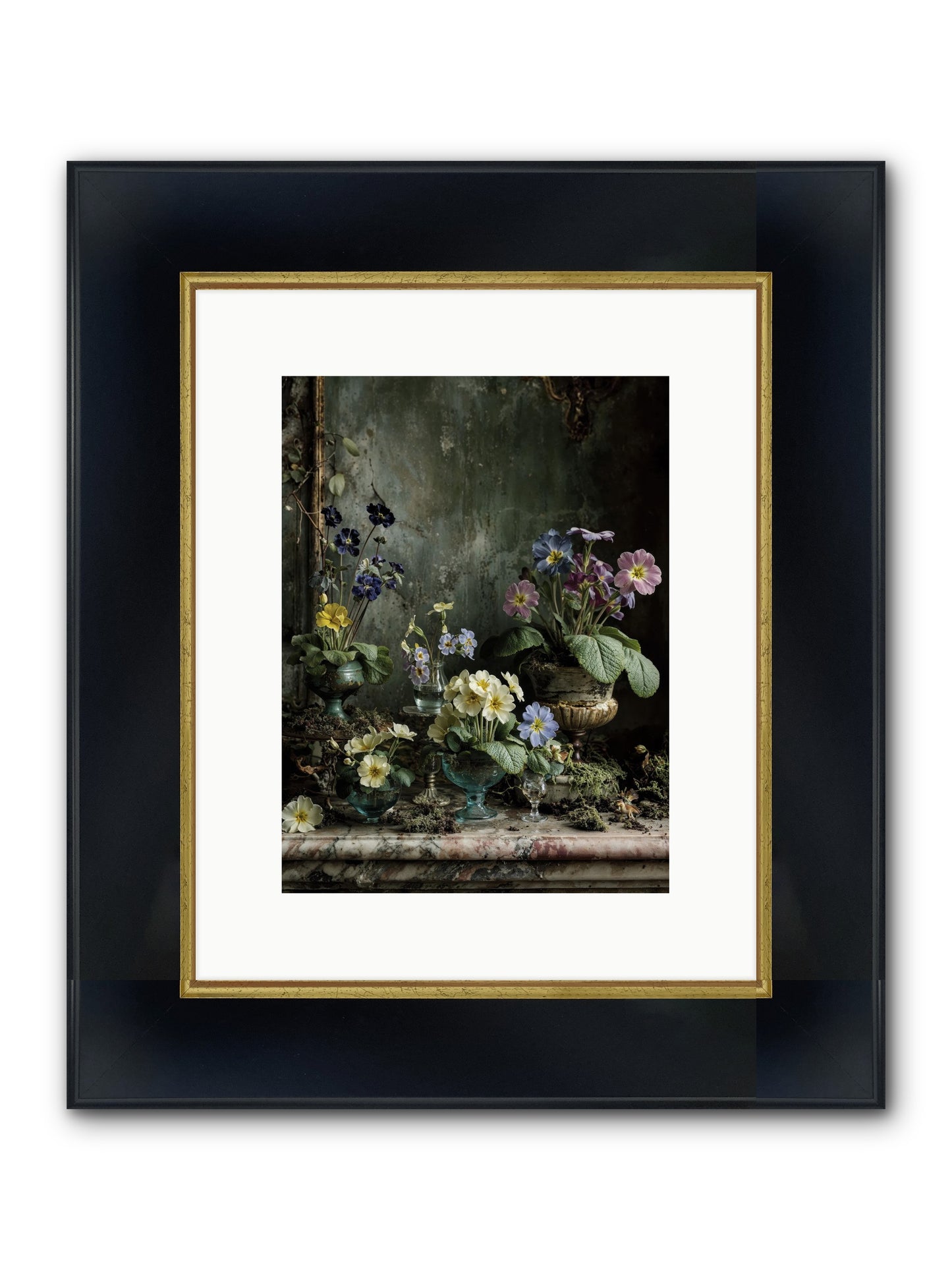 The Glow That Remains Framed Print - Wide Black w/Gold 9x12