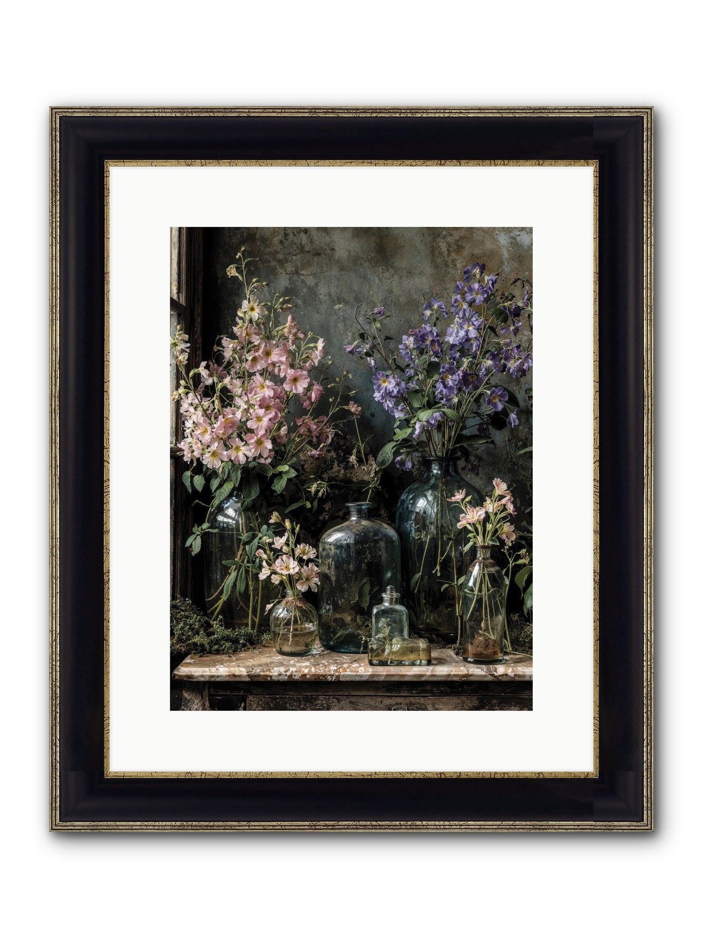 The Gluttony Of Grace Framed Print - Black & Gold 12x16