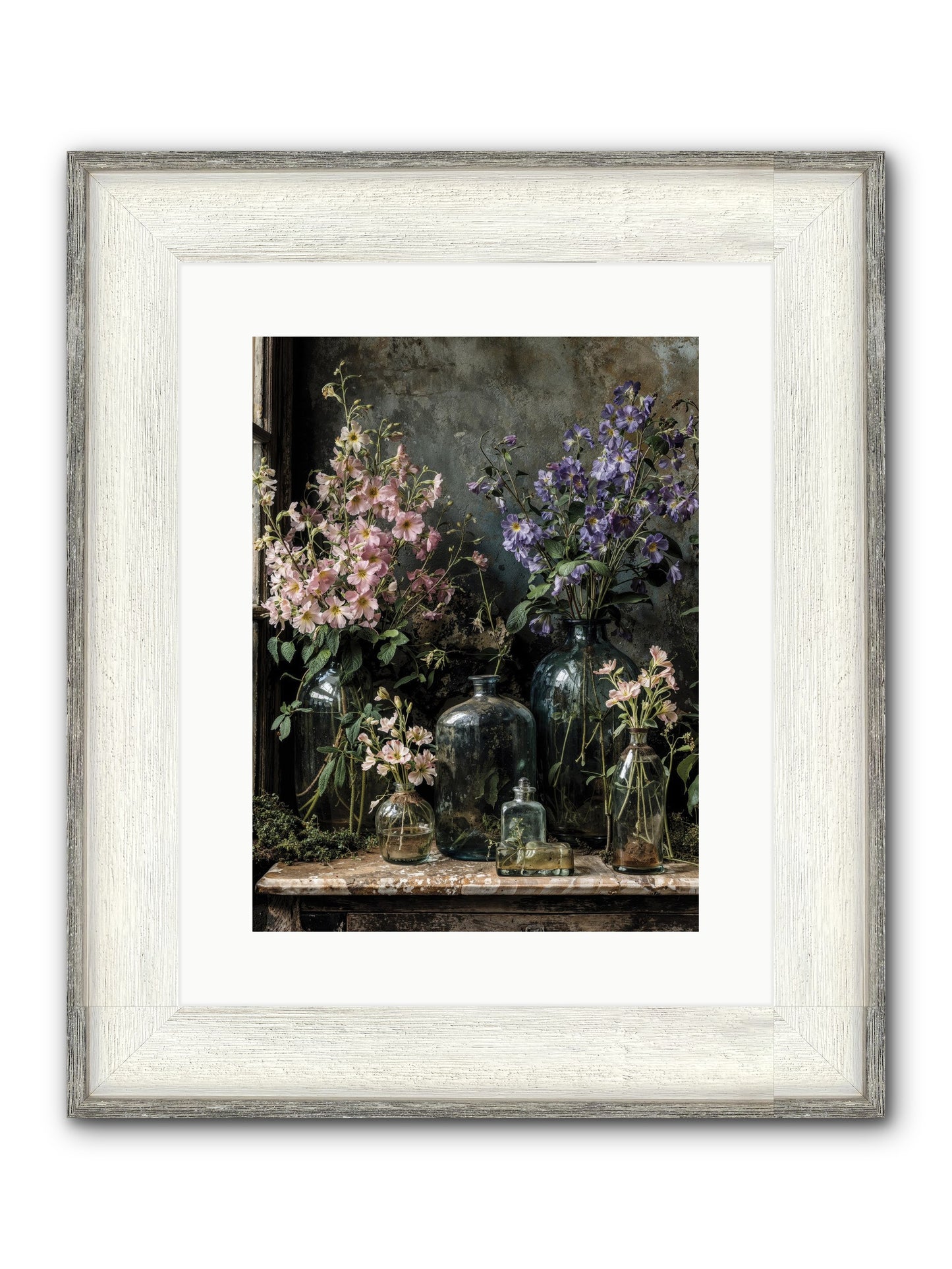 The Gluttony Of Grace Framed Print - Driftwood White 12x16