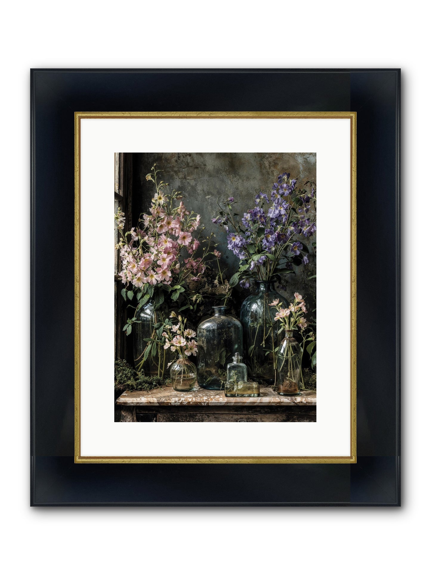 The Gluttony Of Grace Framed Print - Wide Black w/Gold 12x16