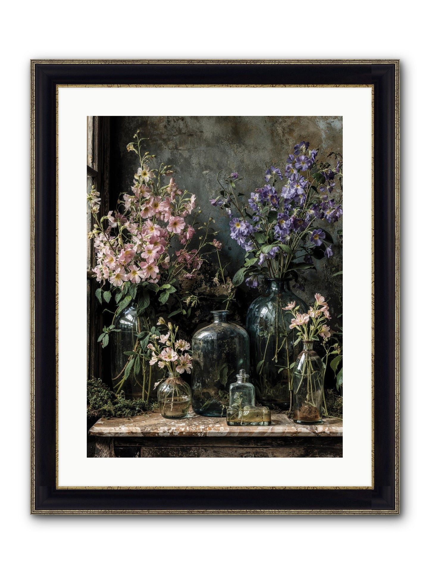 The Gluttony Of Grace Framed Print - Black & Gold 18x24