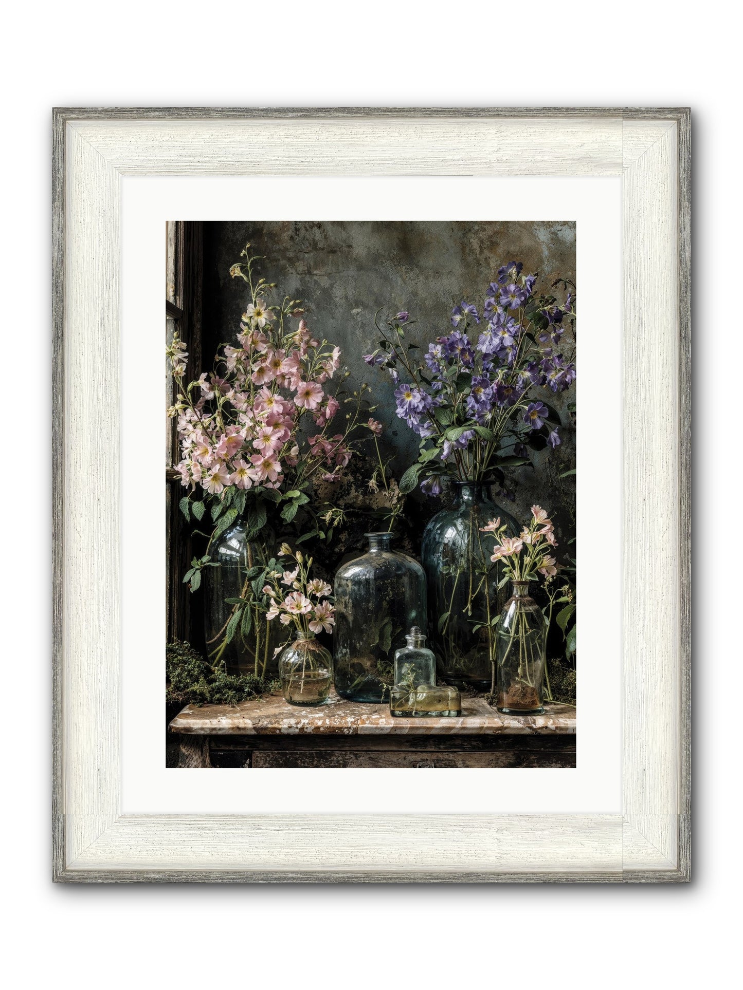 The Gluttony Of Grace Framed Print - Driftwood White 18x24