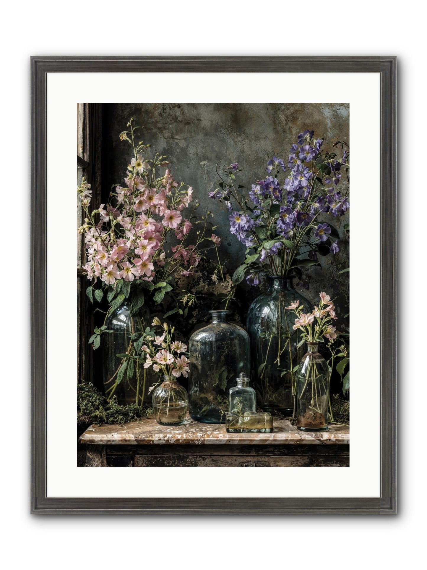 The Gluttony Of Grace Framed Print - Slimwoods Black/Silver 18x24