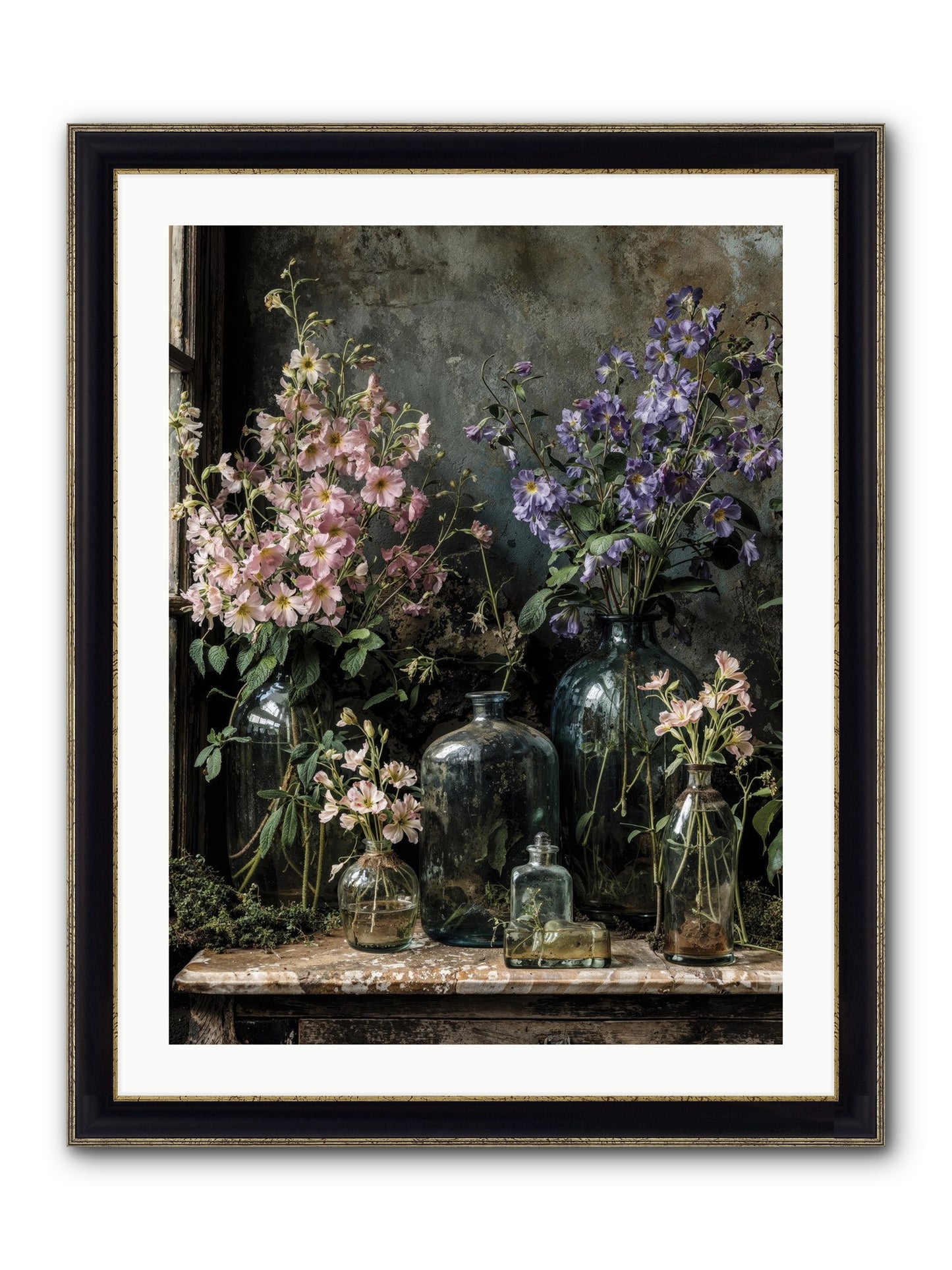 The Gluttony Of Grace Framed Print - Black & Gold 24x32