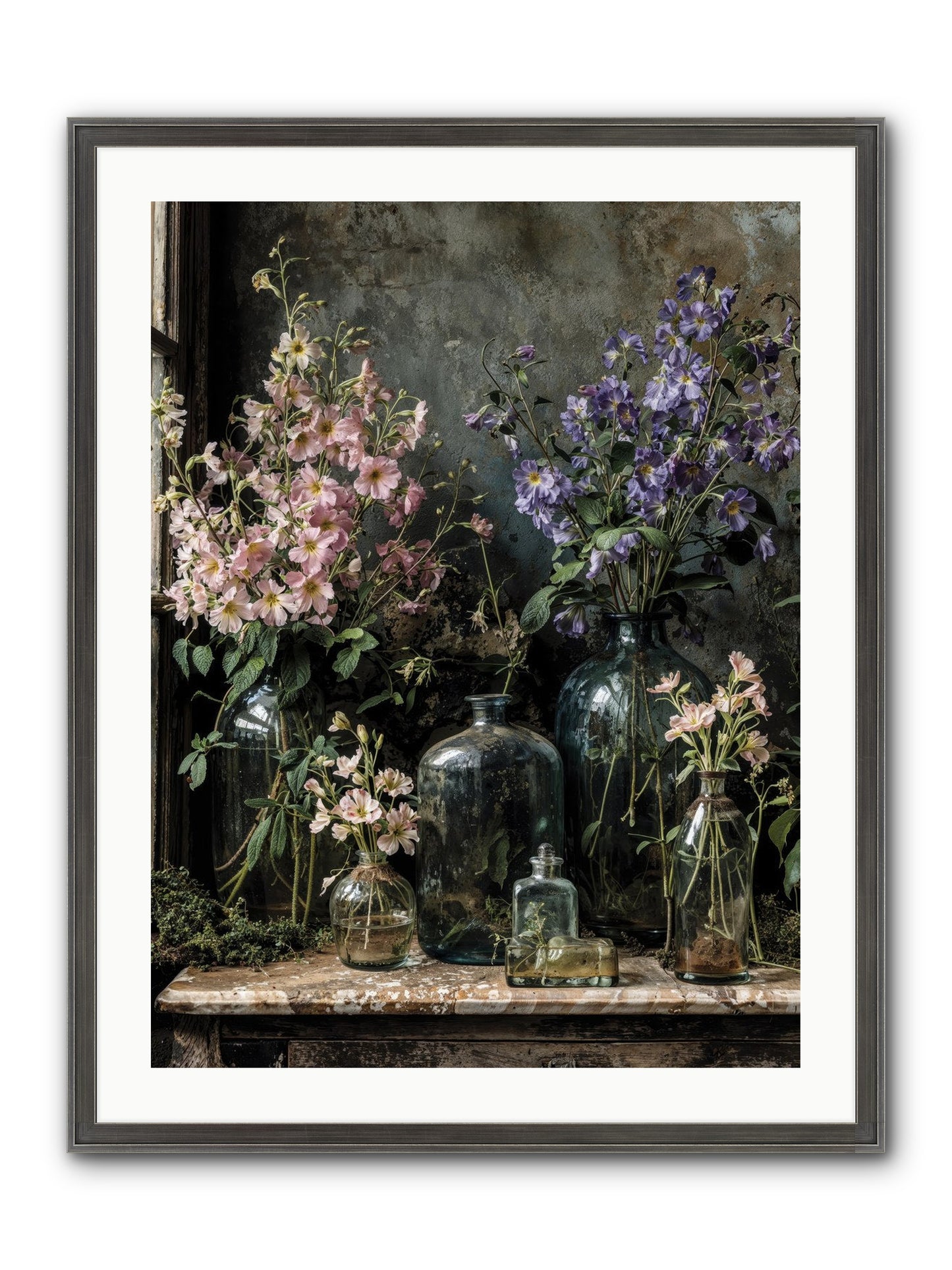 The Gluttony Of Grace Framed Print - Slimwoods Black/Silver 24x32
