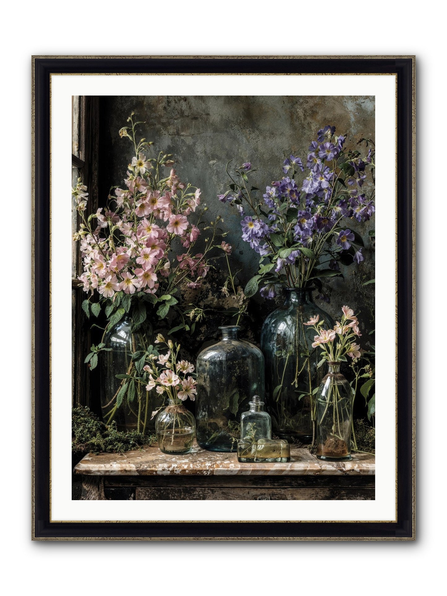 The Gluttony Of Grace Framed Print - Black & Gold 30x40