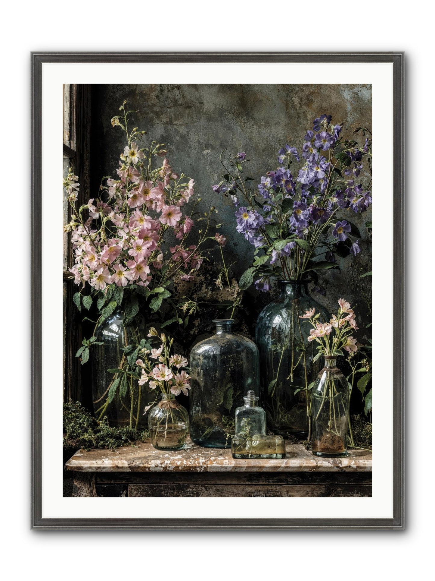 The Gluttony Of Grace Framed Print - Slimwoods Black/Silver 30x40