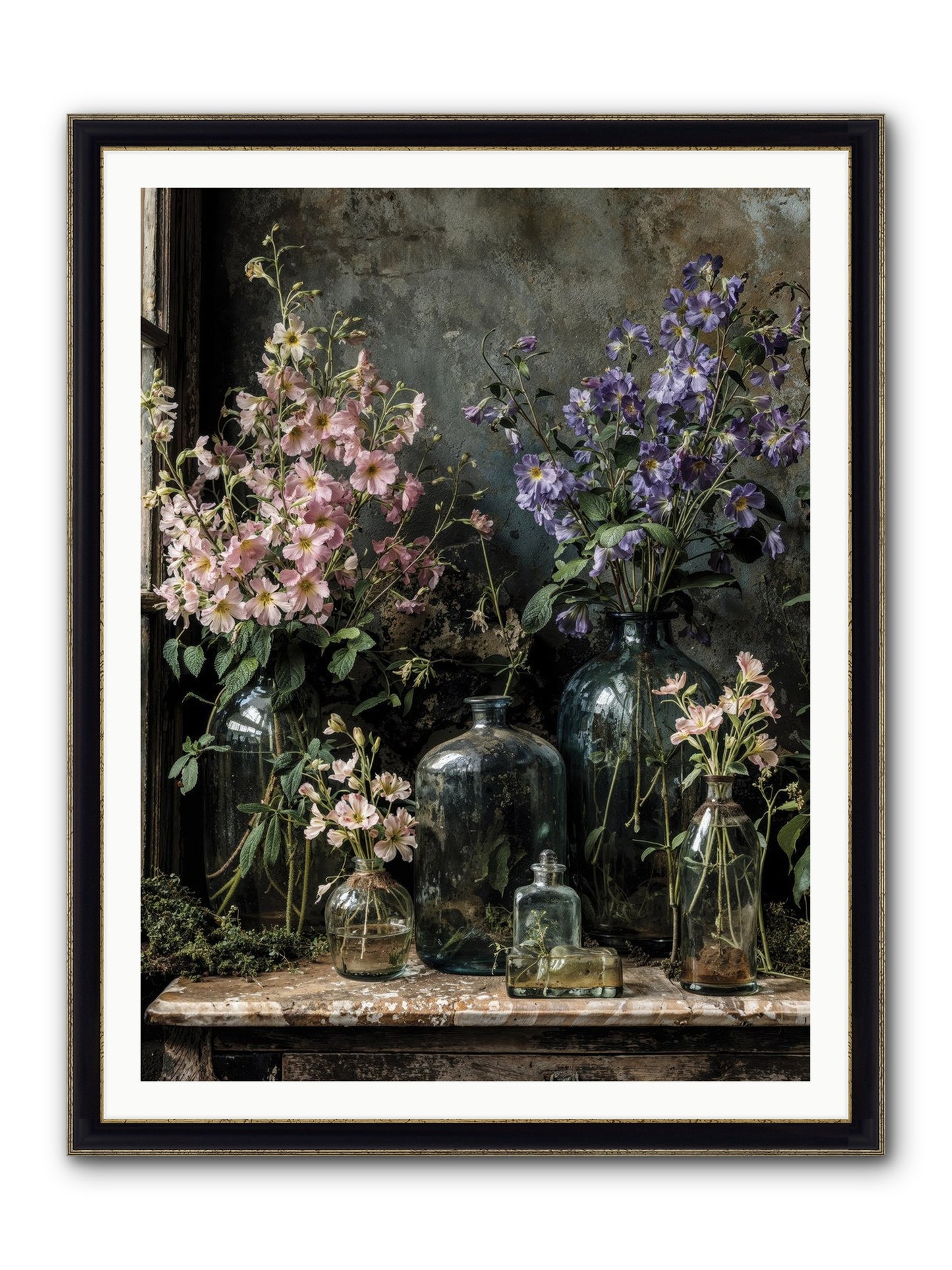 The Gluttony Of Grace Framed Print - Black & Gold 36x48