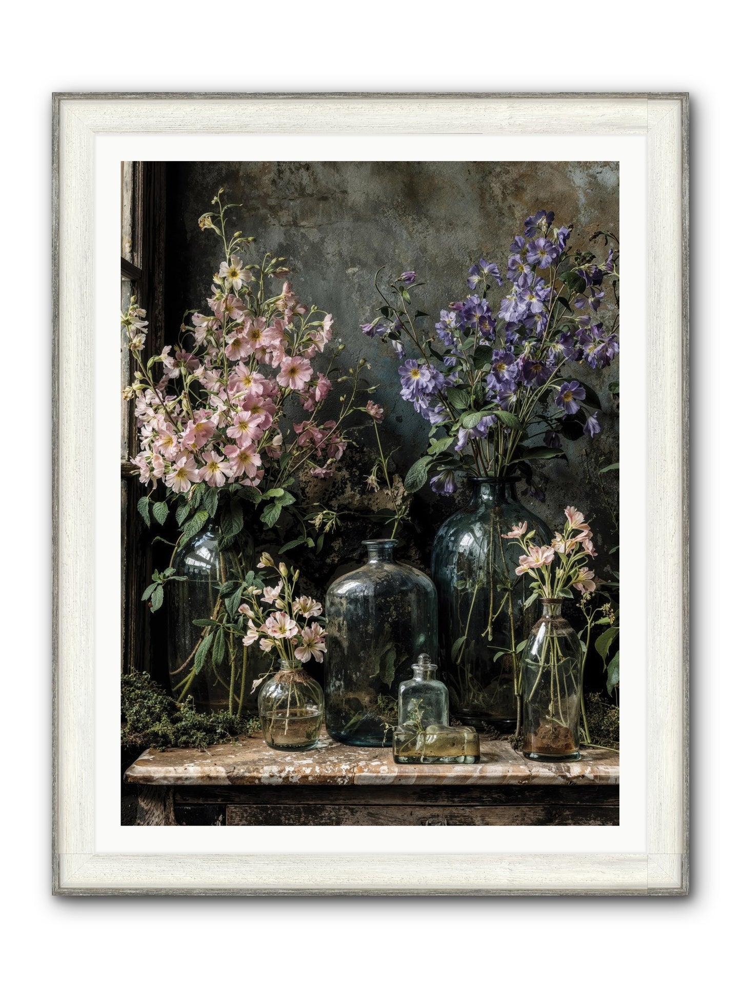 The Gluttony Of Grace Framed Print - Driftwood White 36x48