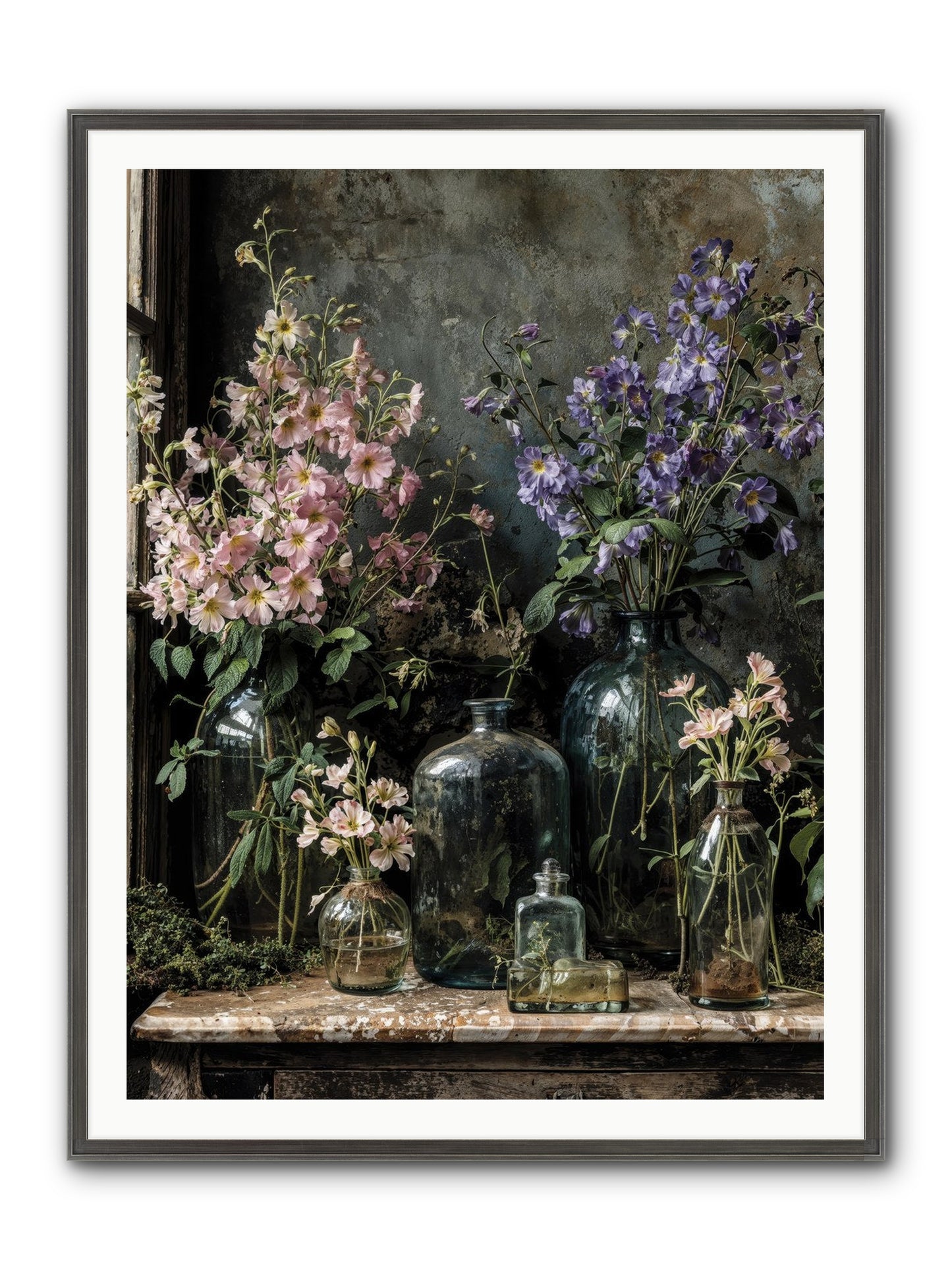 The Gluttony Of Grace Framed Print - Slimwoods Black/Silver 36x48